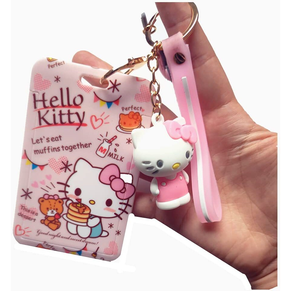 Hello Kitty Key Chain For Girls Women | Sanrio Figures Birthday Gift Bag Accessories (Hello Kitty 1)