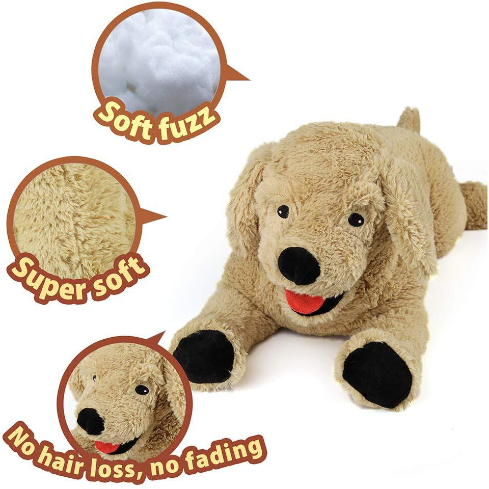 Lotfancy Dog Stuffed Animals, 26'' Cuddly Golden Retriever Stuffed Animals, Dog Plush Toy, Large Stuffed Dog, Gifts For Kids, Pets, For Birthday, Valentine's Day, Easter, Beige