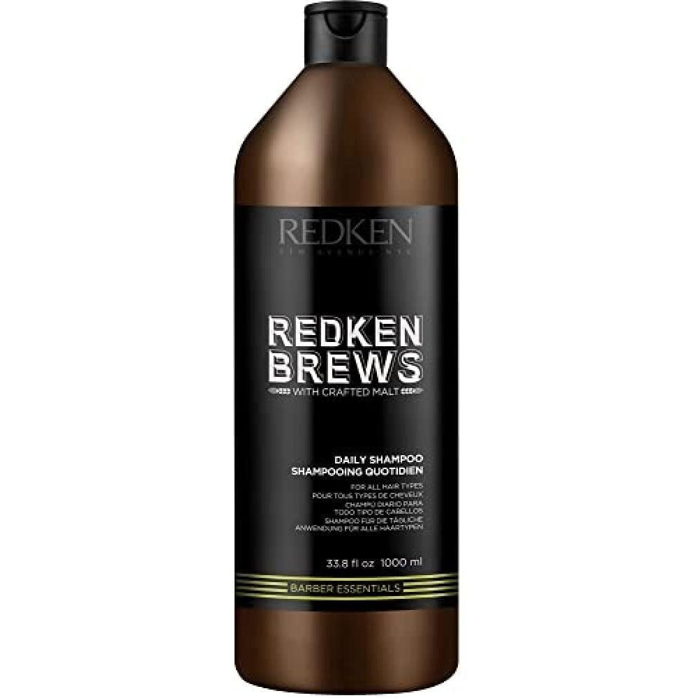 Redken Brews Daily Shampoo For Men | Lightweight Hydrating Hair Cleanser | Add Moisture And Shine To Dry Hair | For All Men's Hair Types