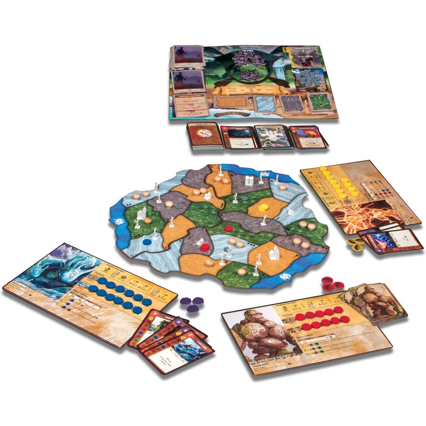 Greater Than Games | Spirit Island Base Game | Cooperative Strategy Board Game | 1 To 4 Players | 90+ Minutes | Ages 14+