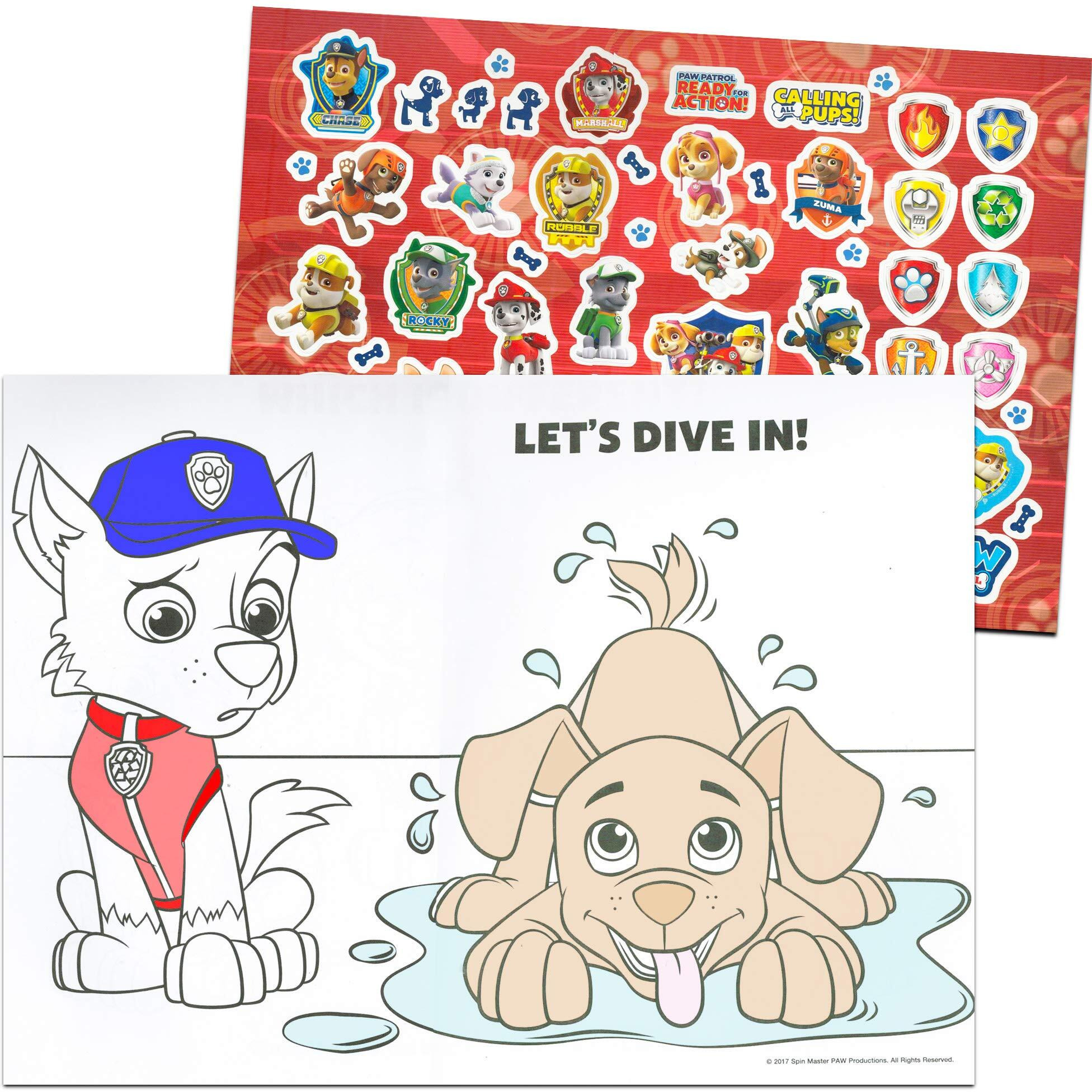 Paw Patrol Coloring And Activity Giant Floor Pad - Jumbo Paw Patrol Coloring Book (Paw Patrol Party Pack)