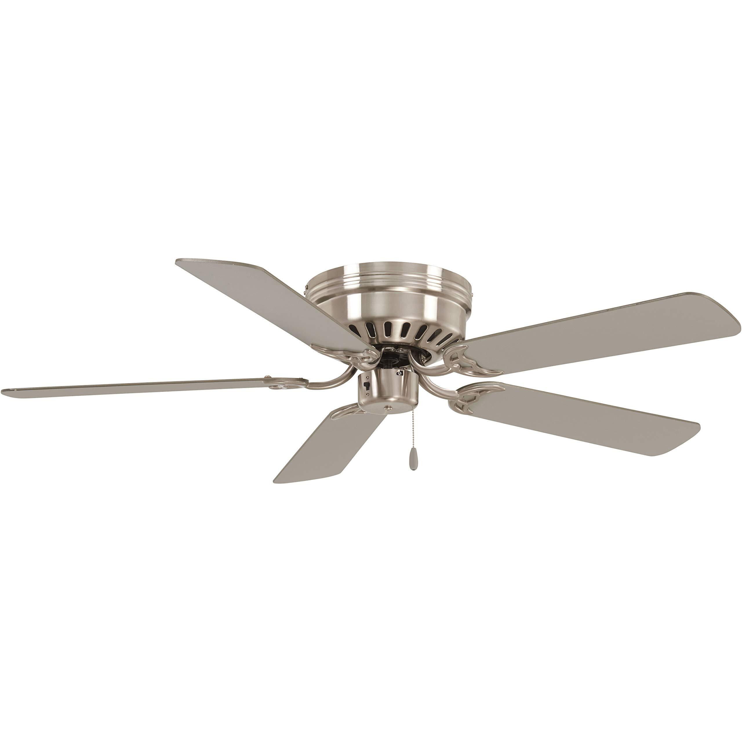 Minka-Aire F565-Bn Mesa 52 Inch Flush Mount Low Profile Ceiling Fan In Brushed Nickel Finish