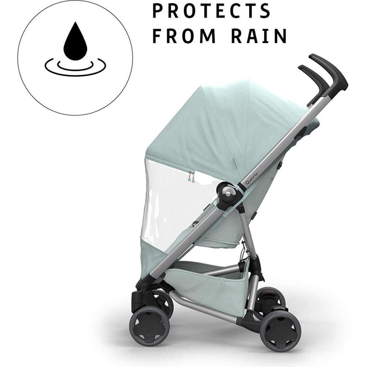 Quinny Rain Cover For Zapp Flex Strollers, Frost