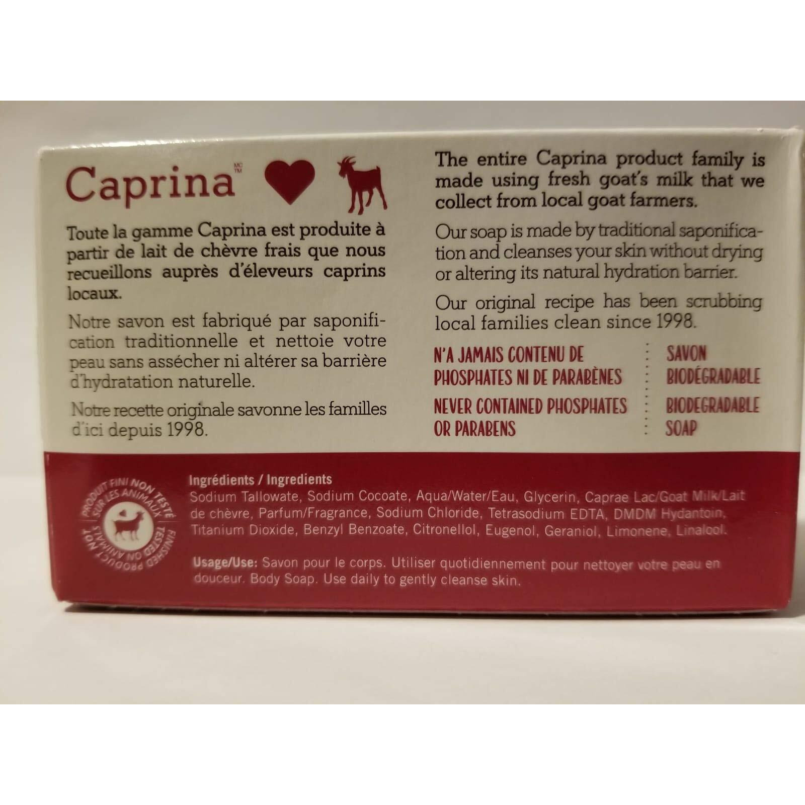 6 X Caprina Fresh Goat's Milk Soap, Original Formula, 110G (3.9Oz) (6) By Canus