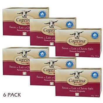 6 X Caprina Fresh Goat's Milk Soap, Original Formula, 110G (3.9Oz) (6) By Canus