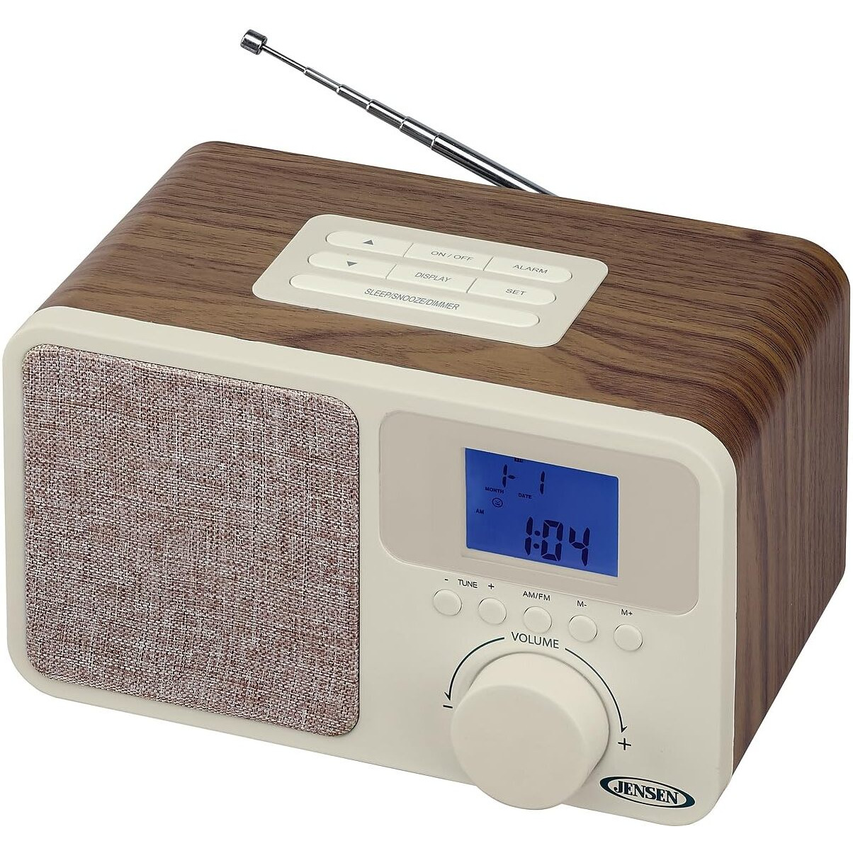 Jensen Digital Am/Fm Dual Alarm Clock Radio