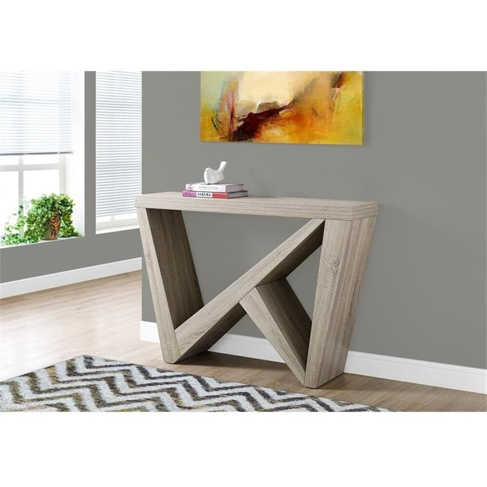 Monarch Specialties Dark Taupe Hall Console Accent Table, 48""