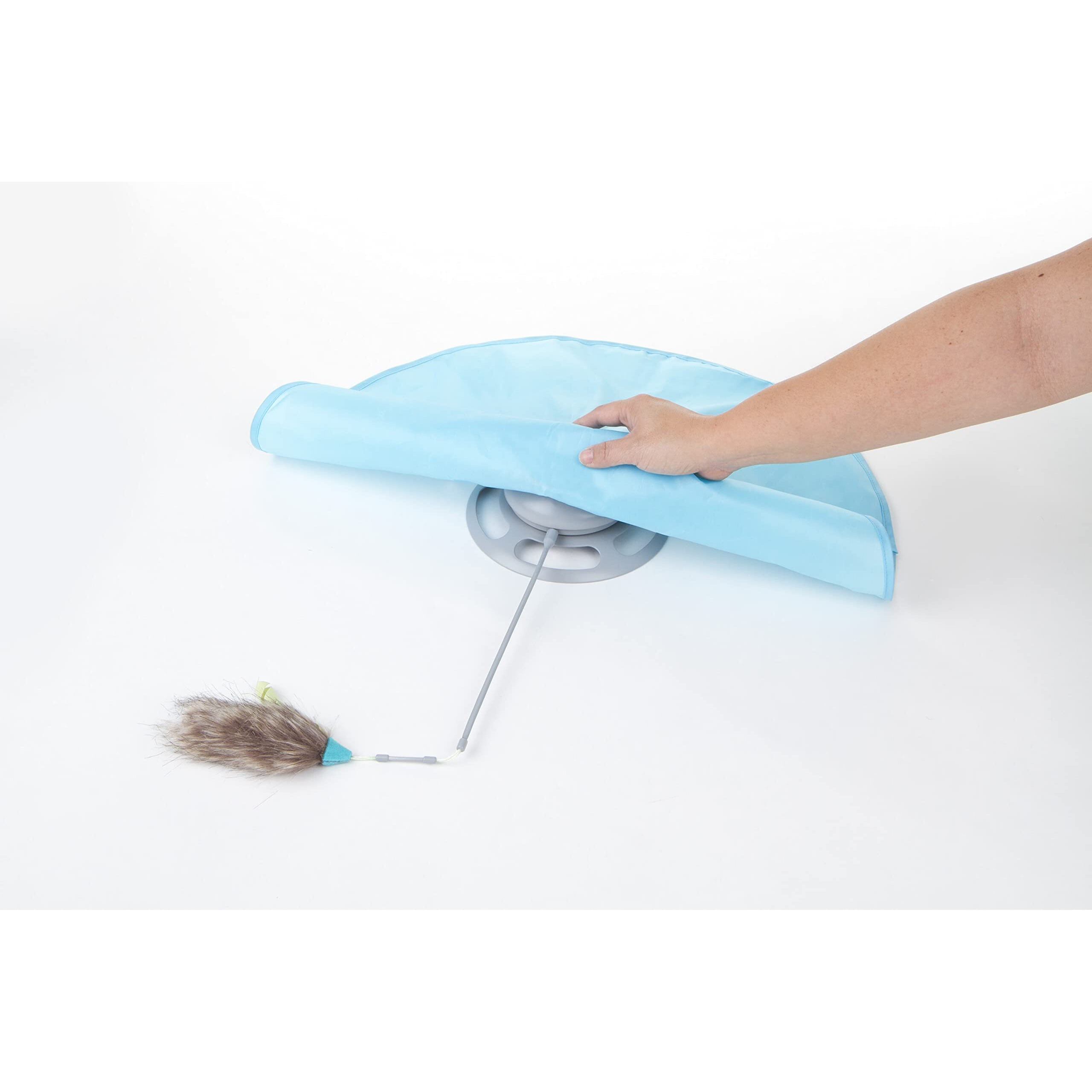 Smartykat Hot Pursuit Electronic Concealed Motion Cat Toy, Battery Powered - Blue, One Size