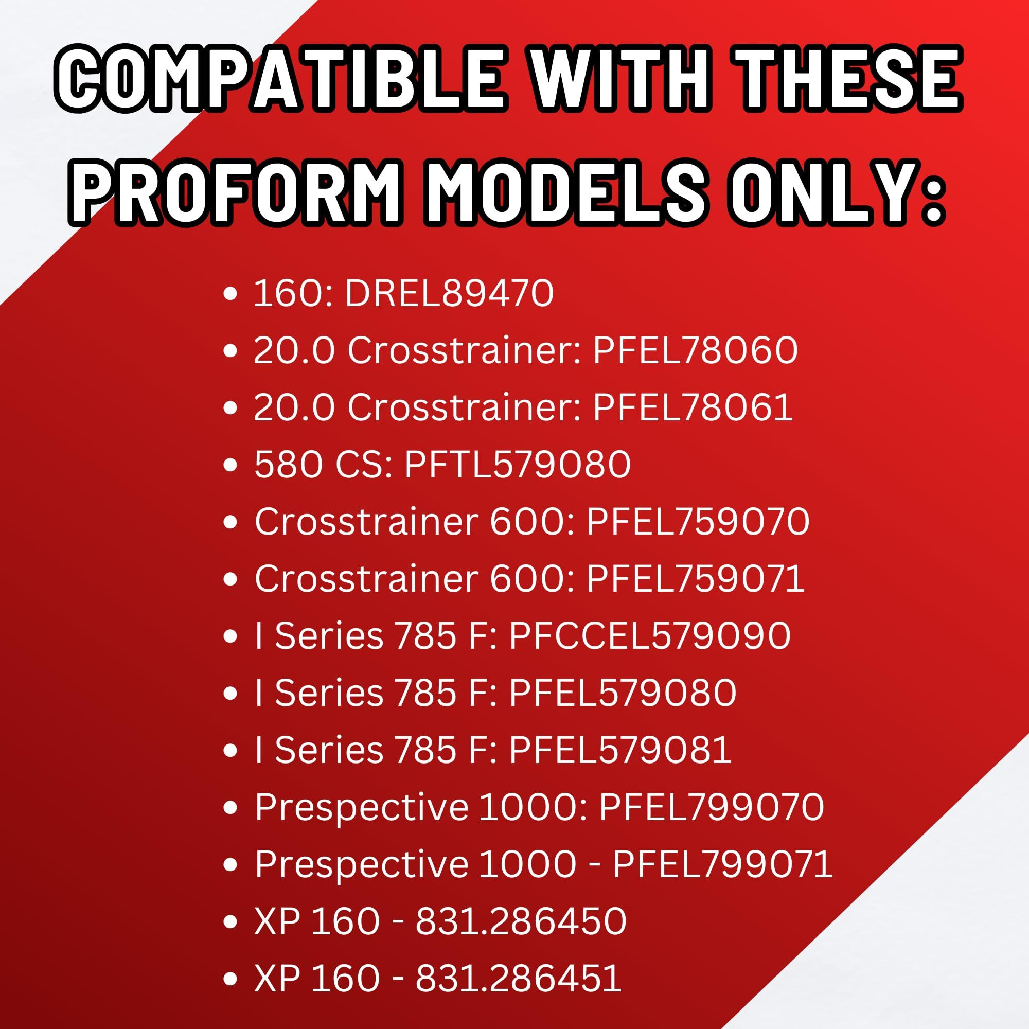 Elliptical Roller Wheel | Replacement For Various Proform Elliptical Models | 3&quot&quotW X 4&quot&quotD | Part 238880