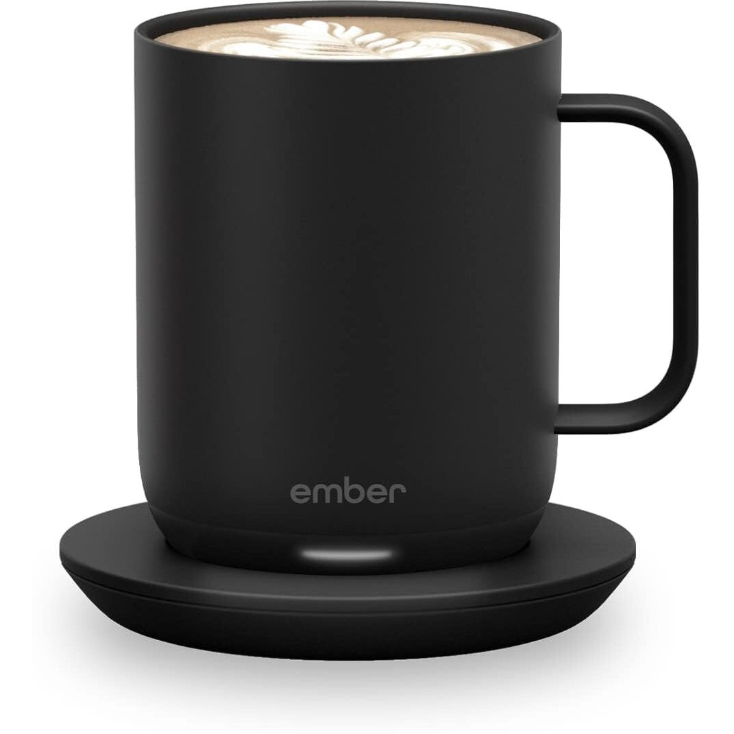 Ember Temperature Control Smart Mug 2, 10 Oz, App-Controlled Heated Coffee Mug With 80 Min Battery Life And Improved Design, Black