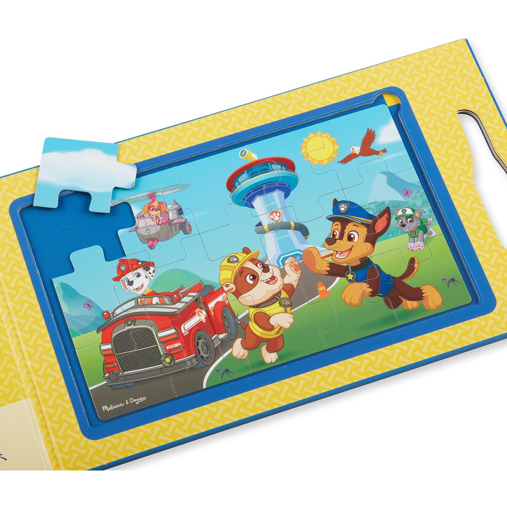 Melissa & Doug Paw Patrol Take-Along Magnetic Jigsaw Puzzles (2 15-Piece Puzzles) - Fsc Certified