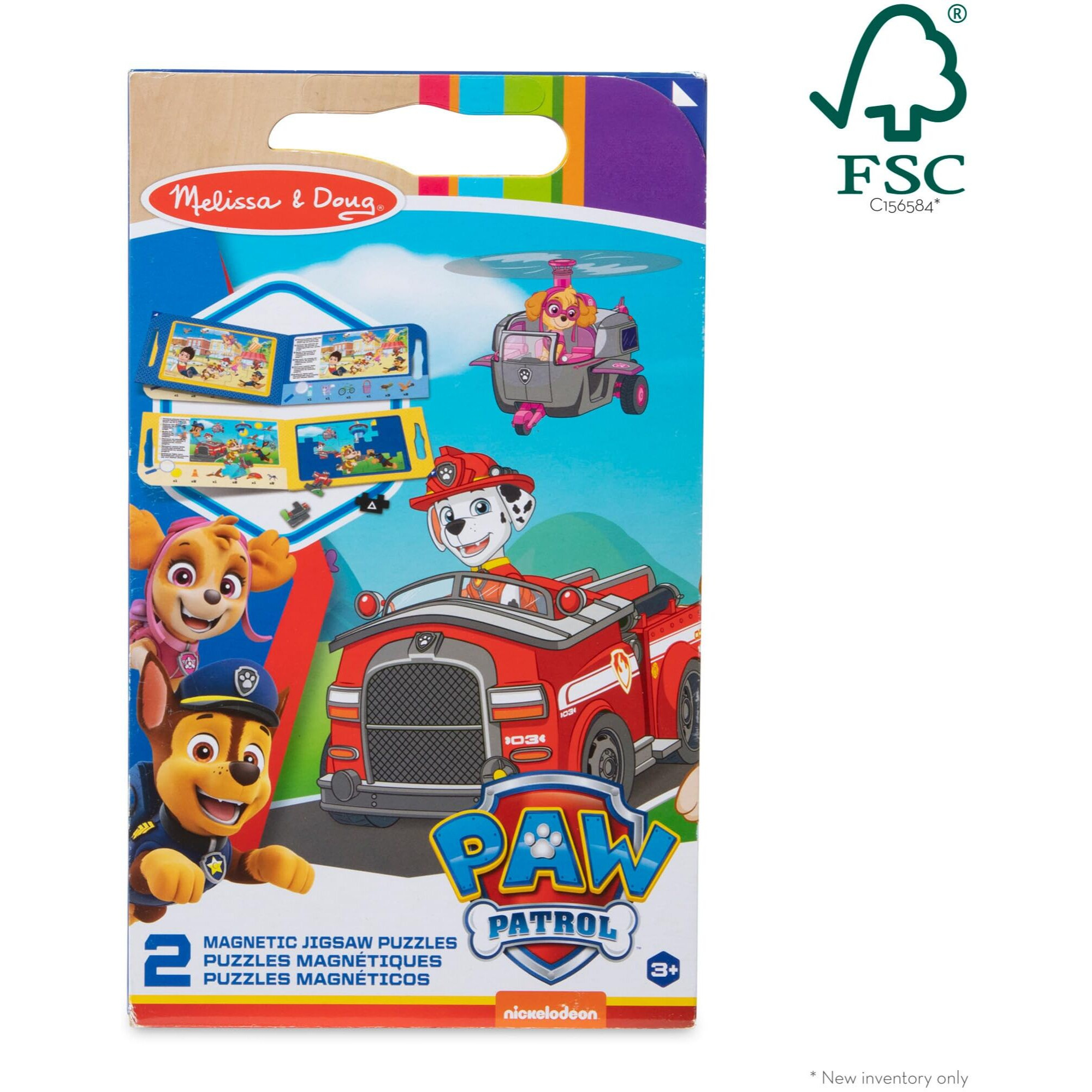 Melissa & Doug Paw Patrol Take-Along Magnetic Jigsaw Puzzles (2 15-Piece Puzzles) - Fsc Certified