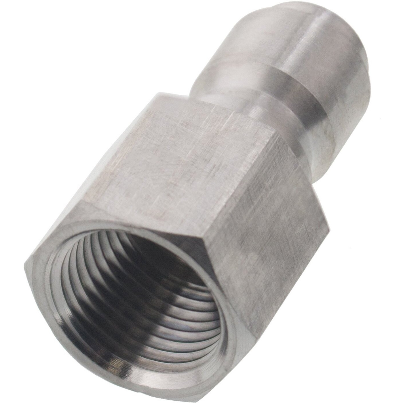 Erie Tools Pressure Washer 3/8In. Female Npt Quick Connect Stainless Steel Socket Set And Plug High Temp 4000 Psi 10.5 Gpm