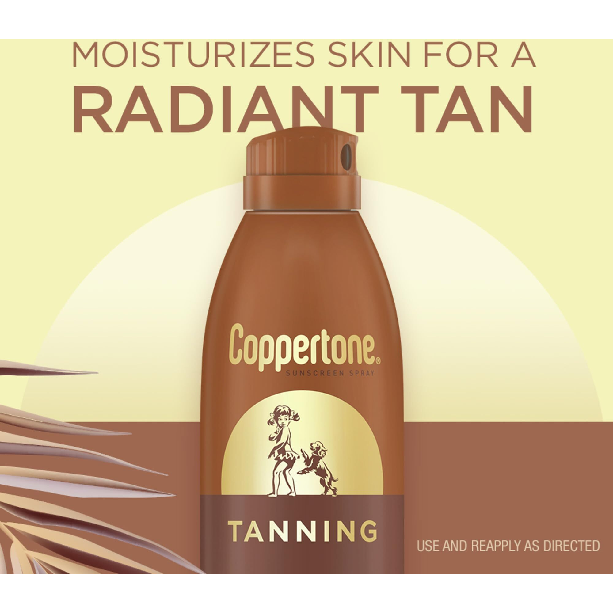 Coppertone Tanning Sunscreen Spray, Spf 15 Broad Spectrum Tanning Sunscreen, Water Resistant Sunscreen, 5.5 Oz