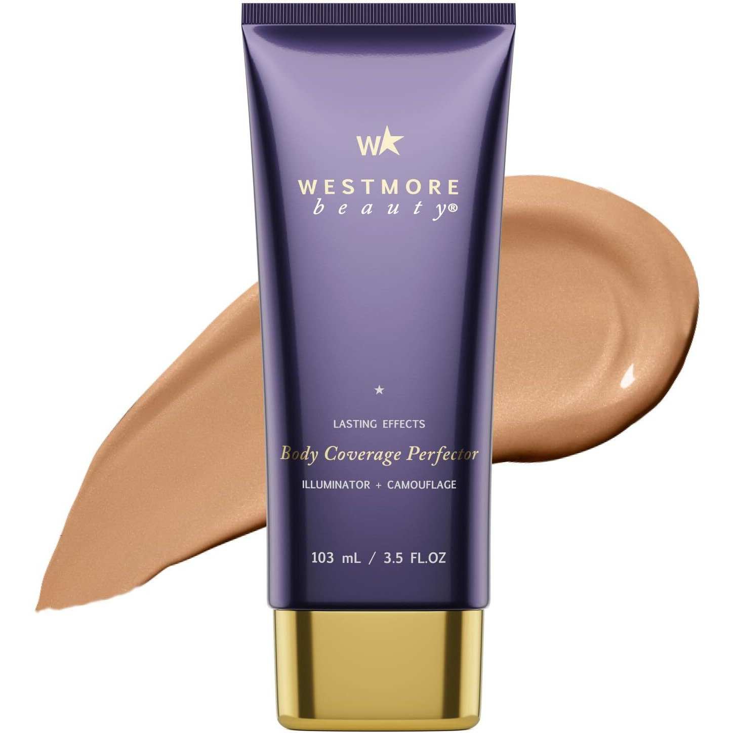 Westmore Beauty Body Coverage Perfector - Waterproof Leg & Body Makeup - Tattoo Cover Up Makeup - 7 Oz (Natural Radiance)
