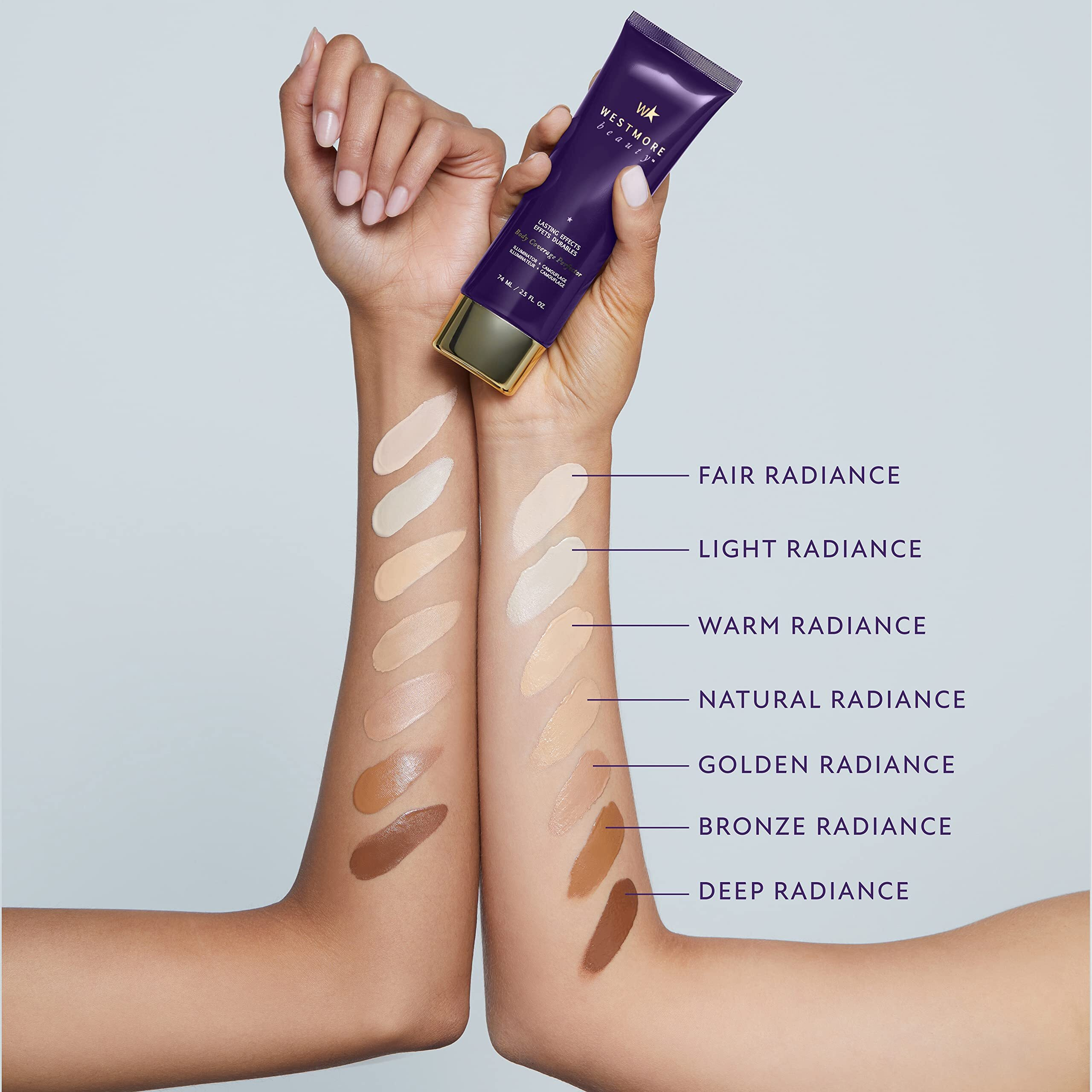 Westmore Beauty Body Coverage Perfector - Waterproof Leg & Body Makeup - Tattoo Cover Up Makeup - 7 Oz (Natural Radiance)