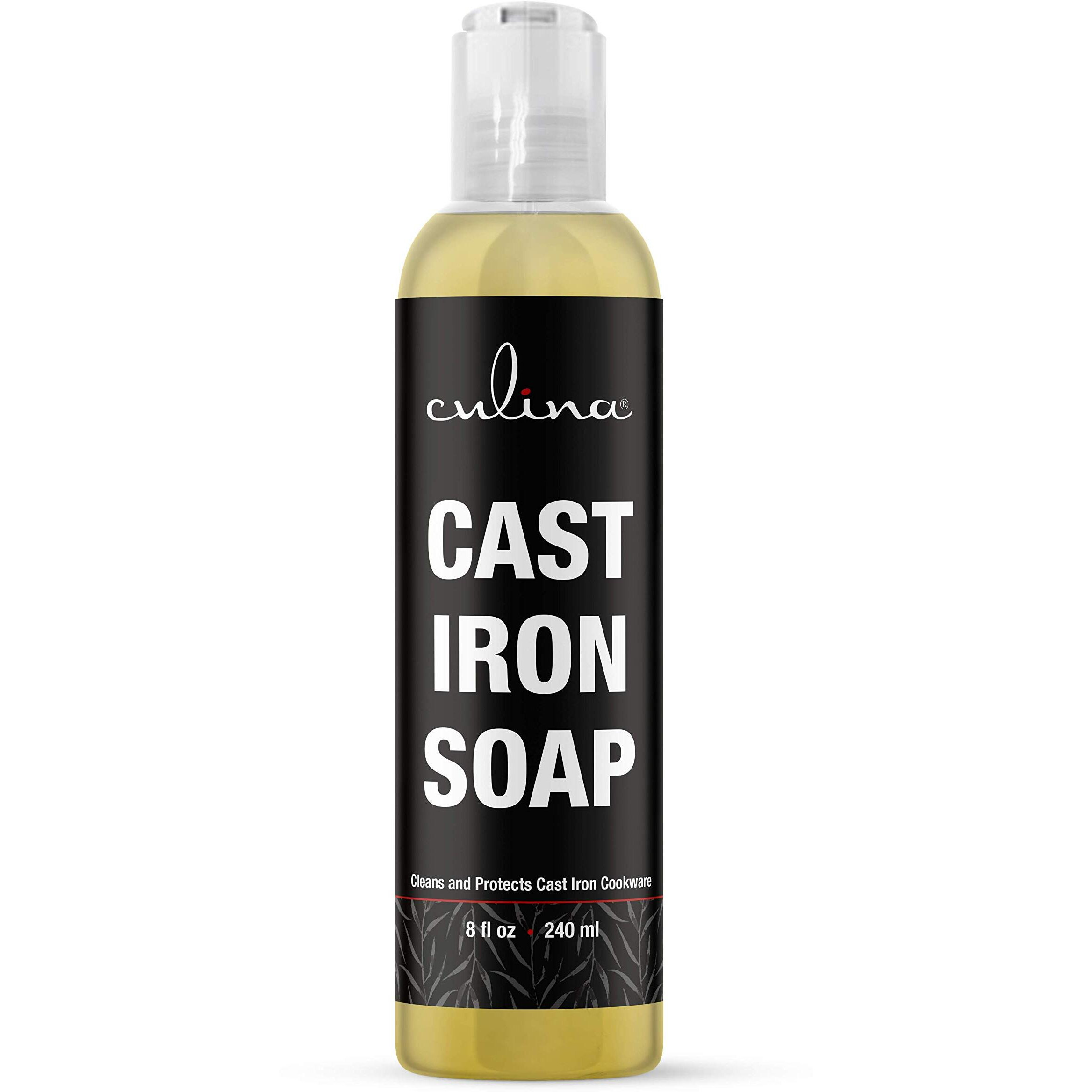Cast Iron Cleanser By Culina - Cleans And Protects Cast Iron Cookware, Kosher Certified 8Oz
