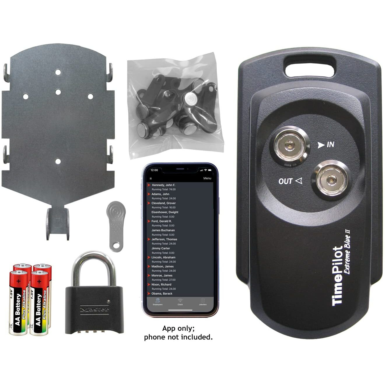 Timepilot Extreme Blue Ii Time Clock And Attendance System Starter Kit