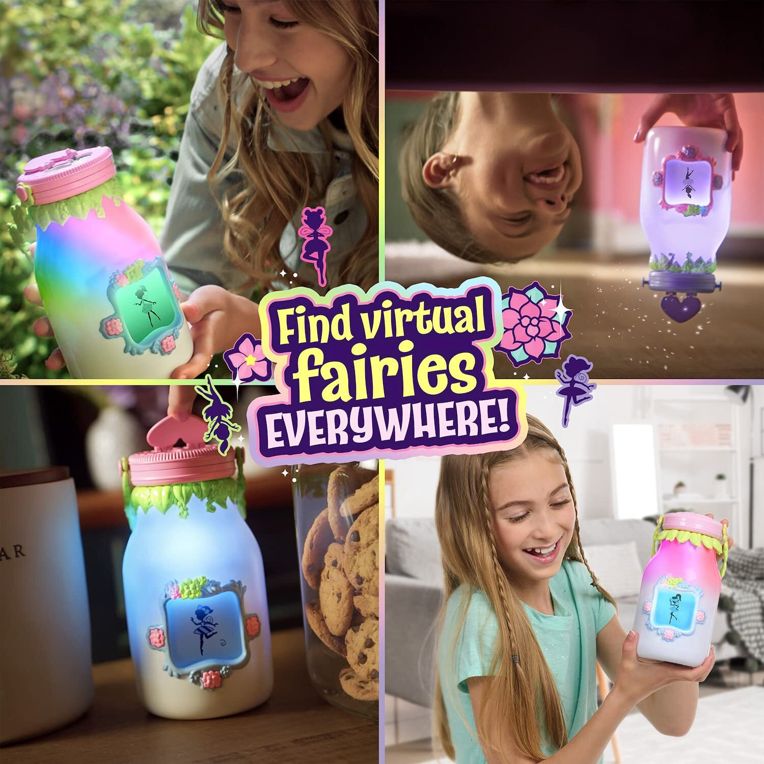 Got2Glow Fairies Got2Glow Fairy Finder - Electronic Fairy Jar Catches 30+ Virtual Fairies - Got To Glow (Blue)