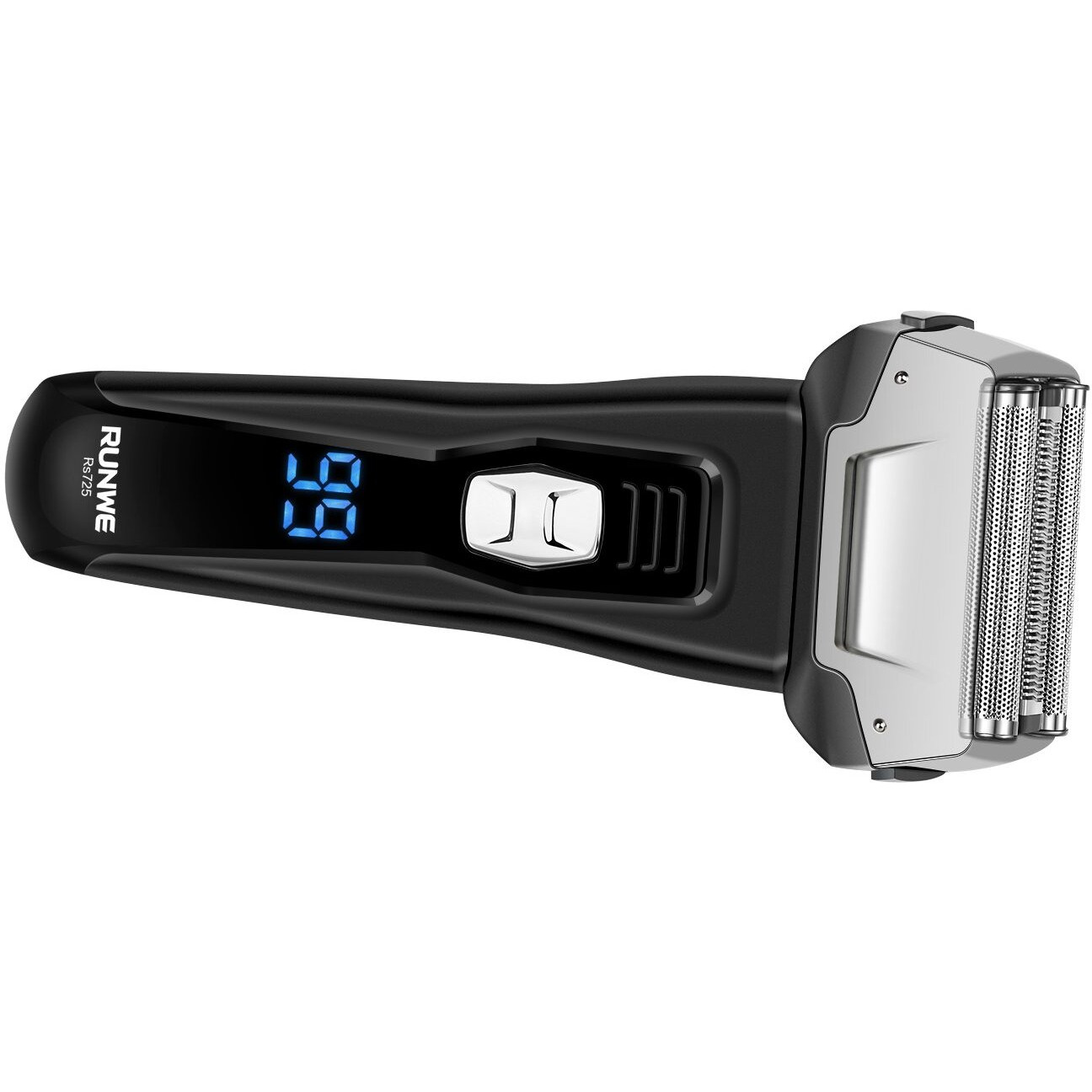 Runwe Rs725 Men's Electric Razor Cordless Foil Shaver With Pop-Up Beard Trimmer And Lcd Display For Men Wet/Dry Shaving