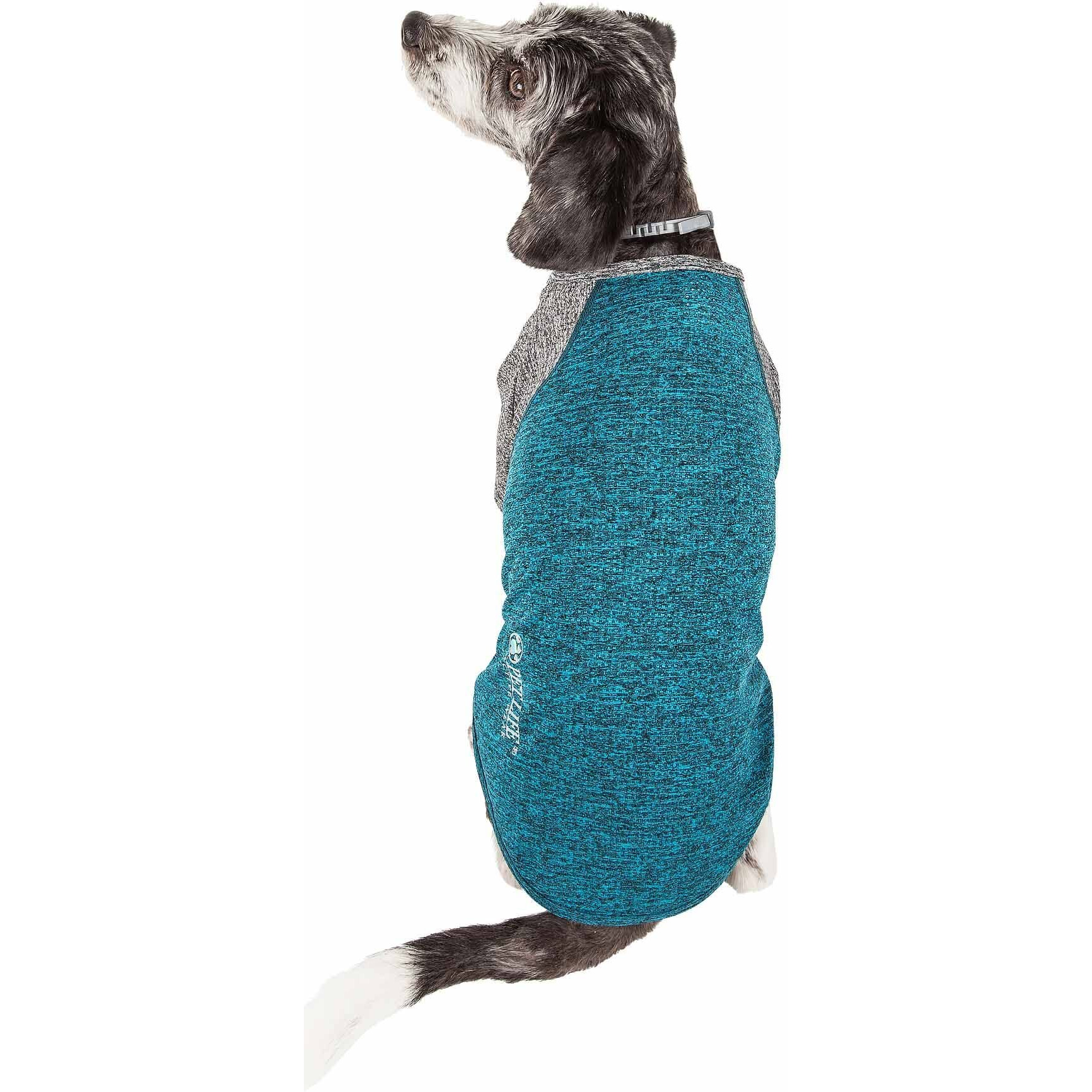 Pet Life  Active 'Hybreed' 4-Way Stretch Two-Toned Performance Dog T-Shirt X-Large