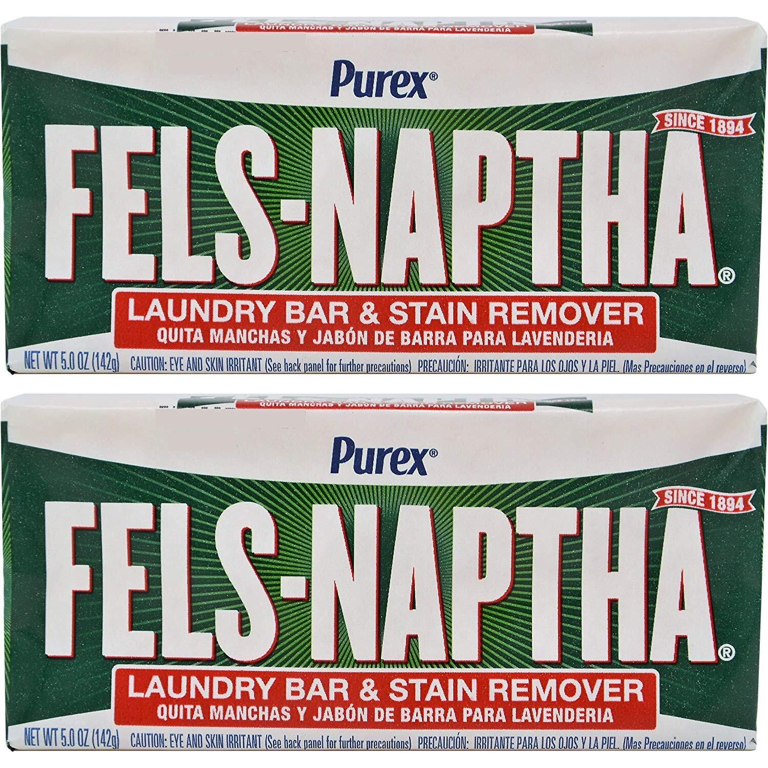 Fels Naptha Laundry Soap Bar - 5.0 Oz - 2 Pk