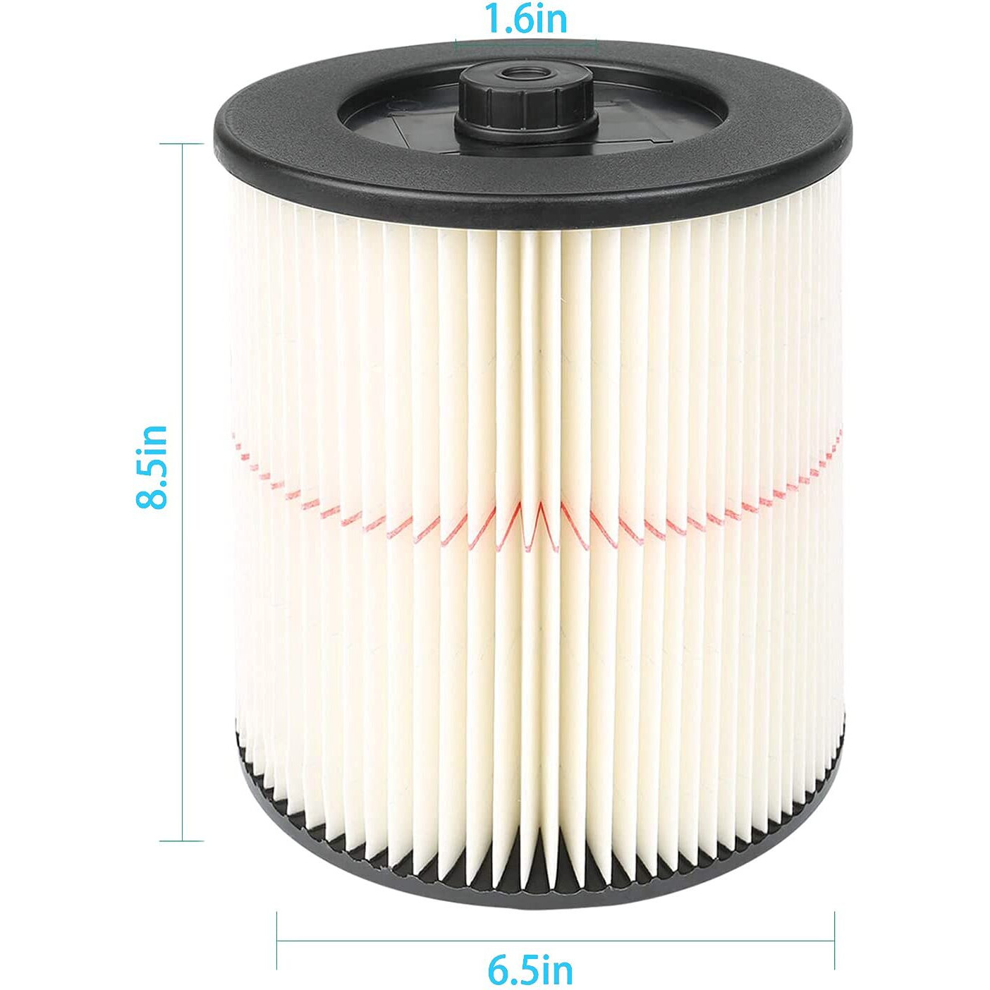 Replacement Filter Fit Shop Vac Craftsman 17816 9-17816 Wet Dry Vacuum Air Cartridge Filter For 5 Gallon Vacuum Cleaner By Seelong