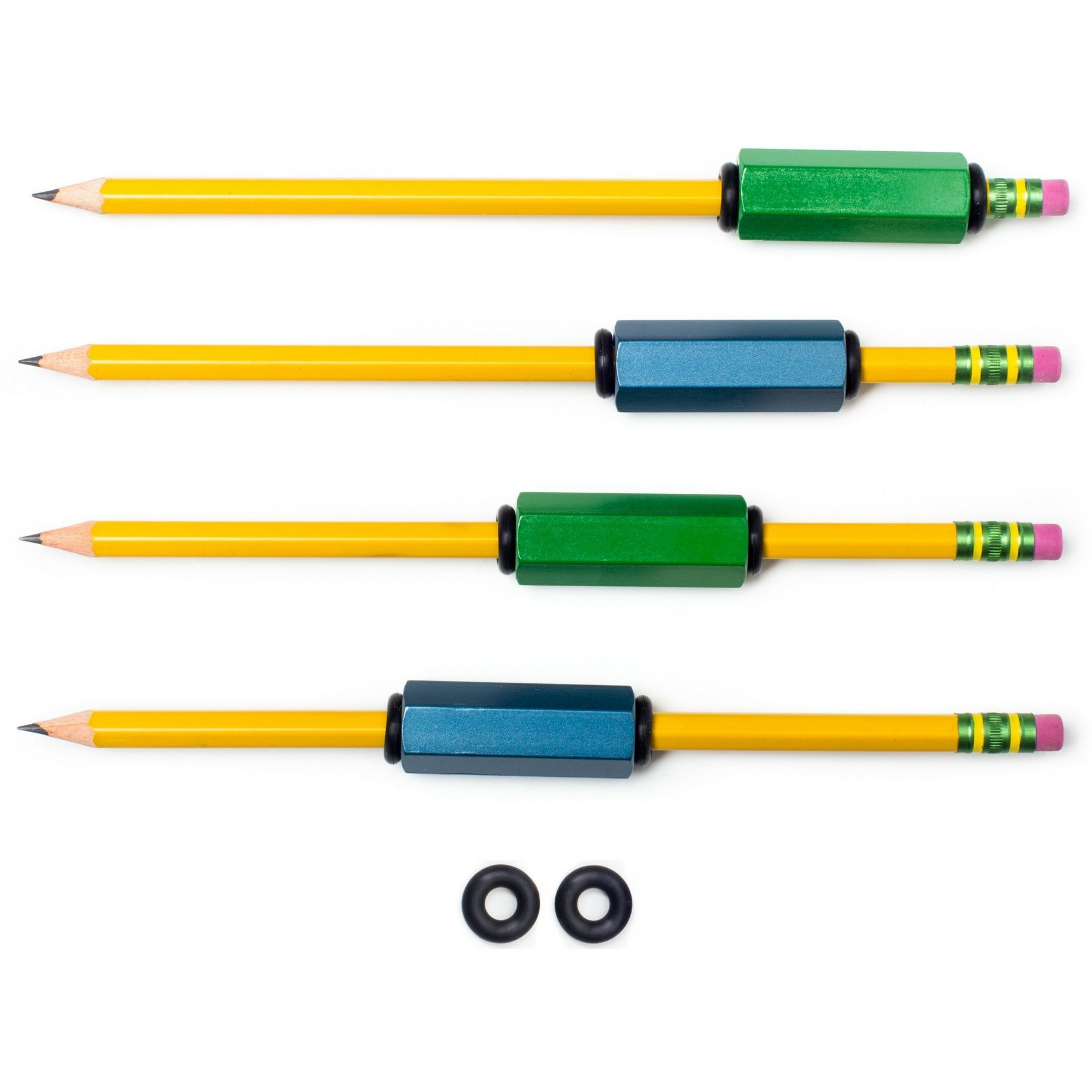 Pack Of 4 Pen Or Pencil Weights | Handwriting Aid For Children, Elderly, Or Special Needs. Assists With Penmanship Issues Due To Autism, Tremors, Grip Strength Or Fine Motor Skill Disability. 1.5 Oz