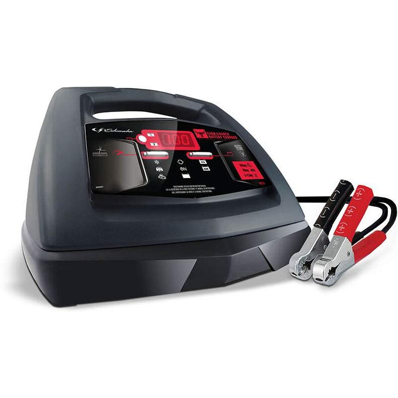 Schumacher Fr01235 Battery Charger With Engine Starter, Boost, And Maintainer - 100 Amp/30 Amp, 6V/12V - For Tractors, Cars, And Trucks