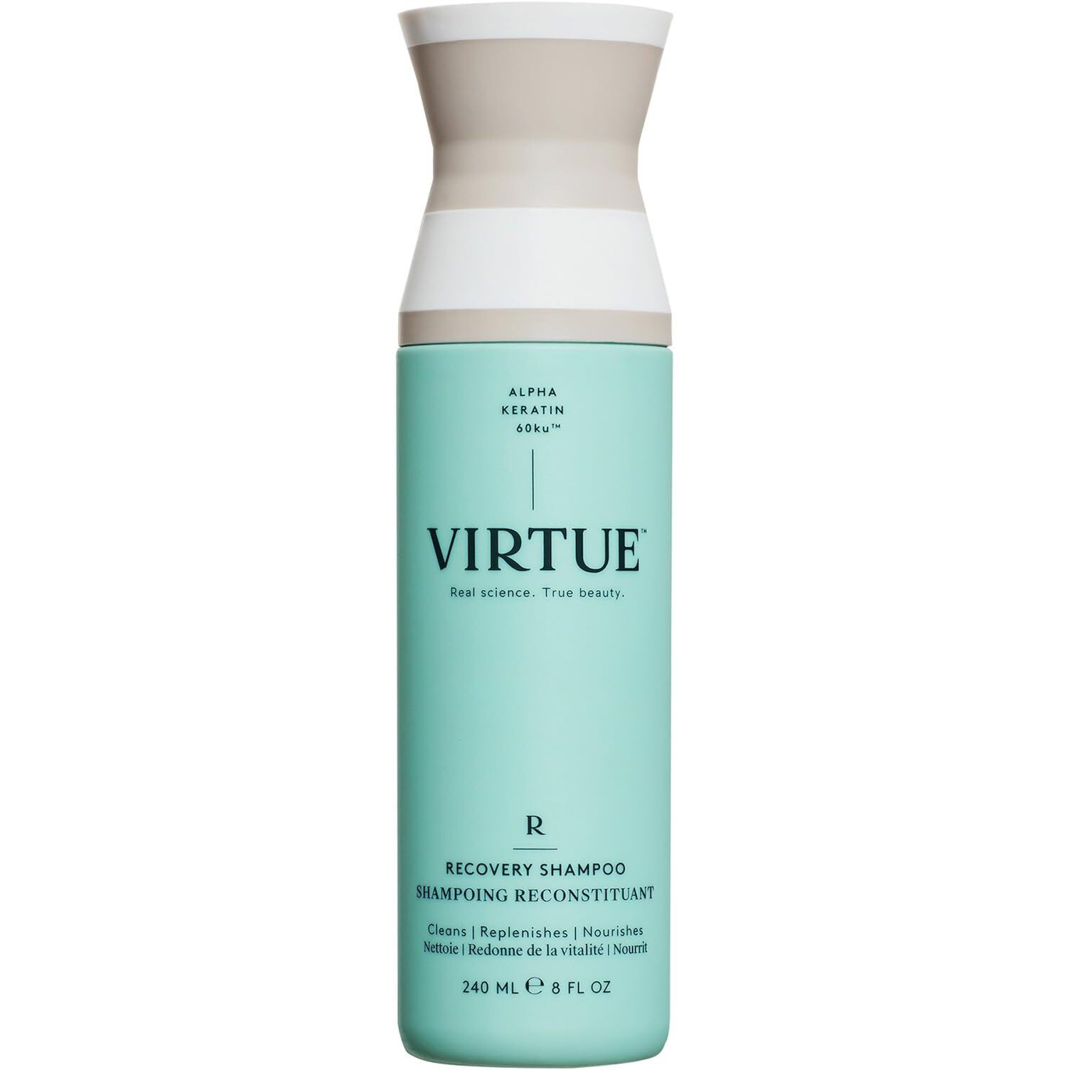Virtue Recovery Sulfate Free Shampoo With Keratin And Baobab Seed Oil For Damaged Hair, Color Safe