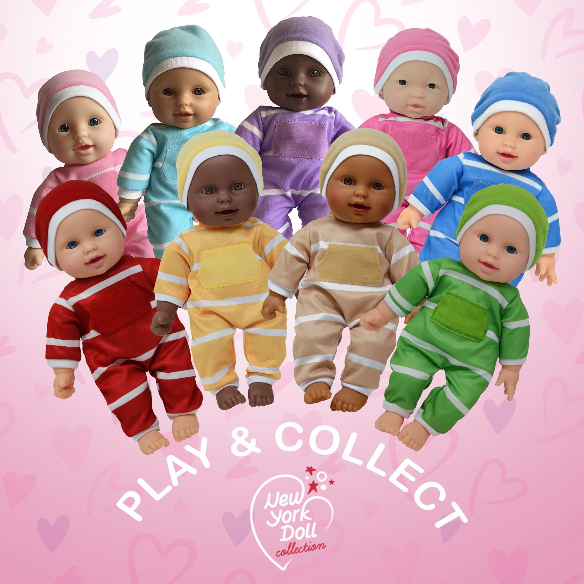 The New York Doll Collection 11 Inch Soft Body Doll In Gift Box - Award Winner & Toy 11"" Baby Doll (Caucasian)