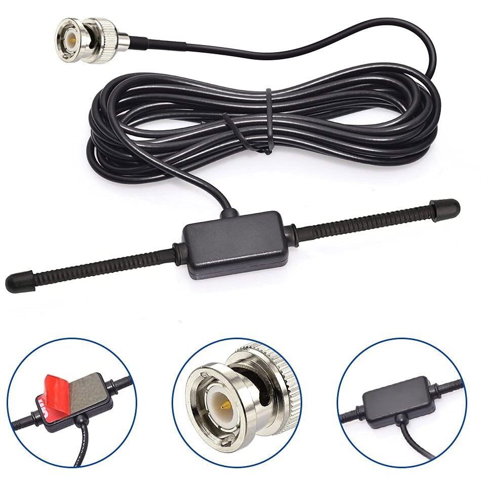 Bingfu Vhf Uhf Car Truck Adhesive Mount Antenna Vehicle Ham Radio Amateur Radio Bnc Male Dipole Antenna Compatible With Uniden Bearcat Whistler Radio Shack Radio