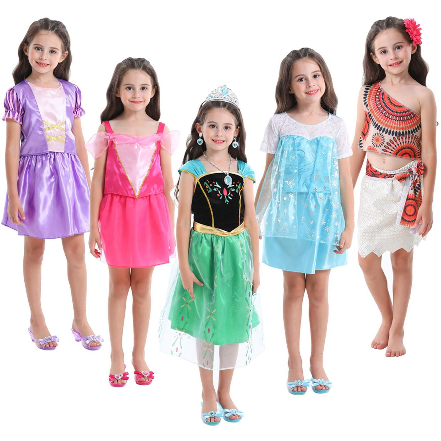 Vgofun Princess Dresses For Girls - Dress Up Clothes For Toddler Girl Pretend Play Gift For 3-6 Year Halloween Christmas Birthday