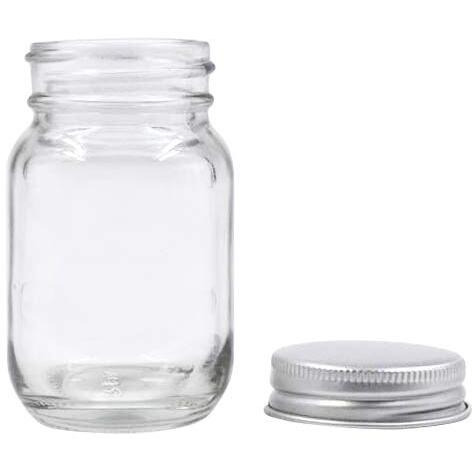 U Pack 2Oz Mason Jar With Silver Lid For Honey Jam Spice Pack Of 24 Sets