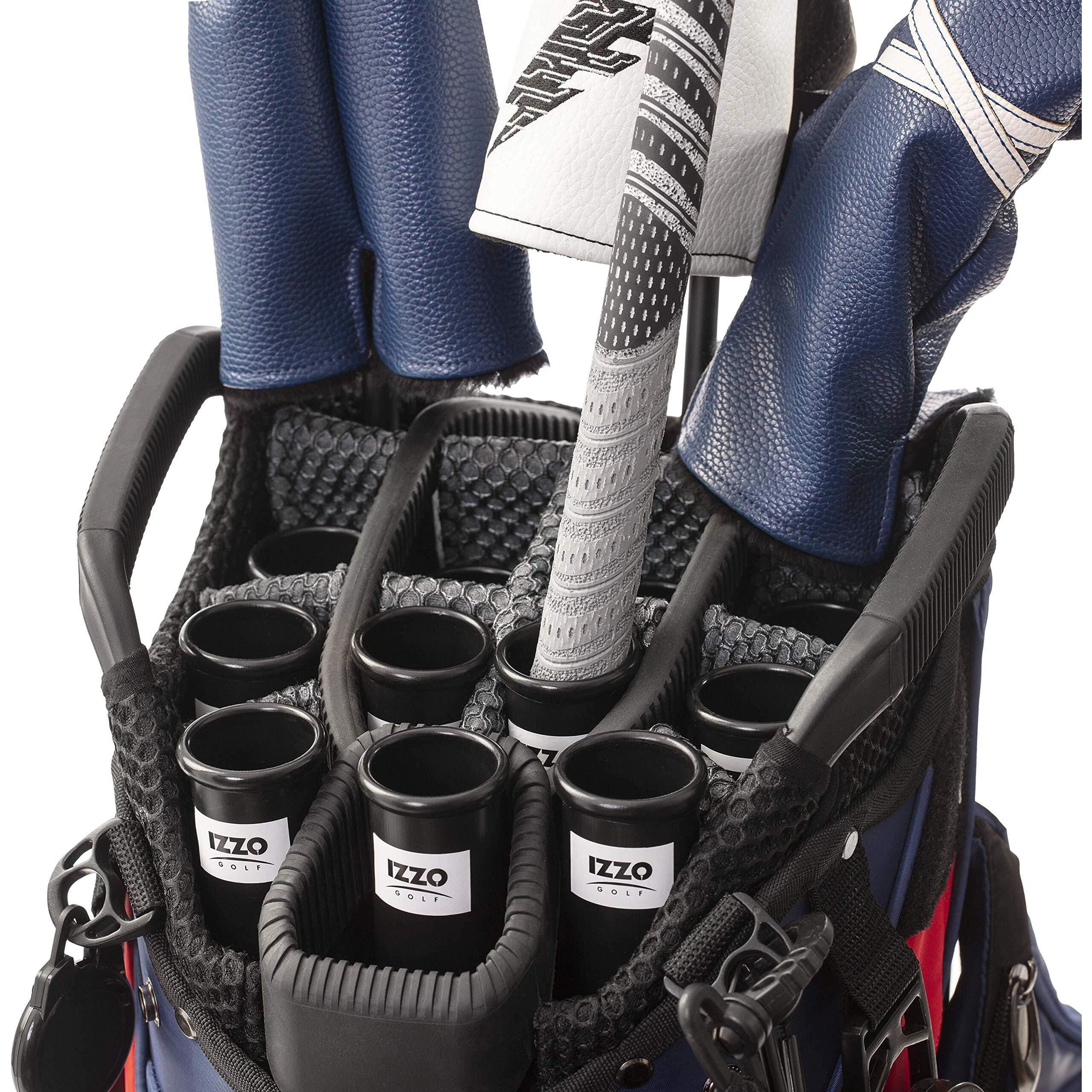 Izzo Golf Black Plastic Golf Club Tube
