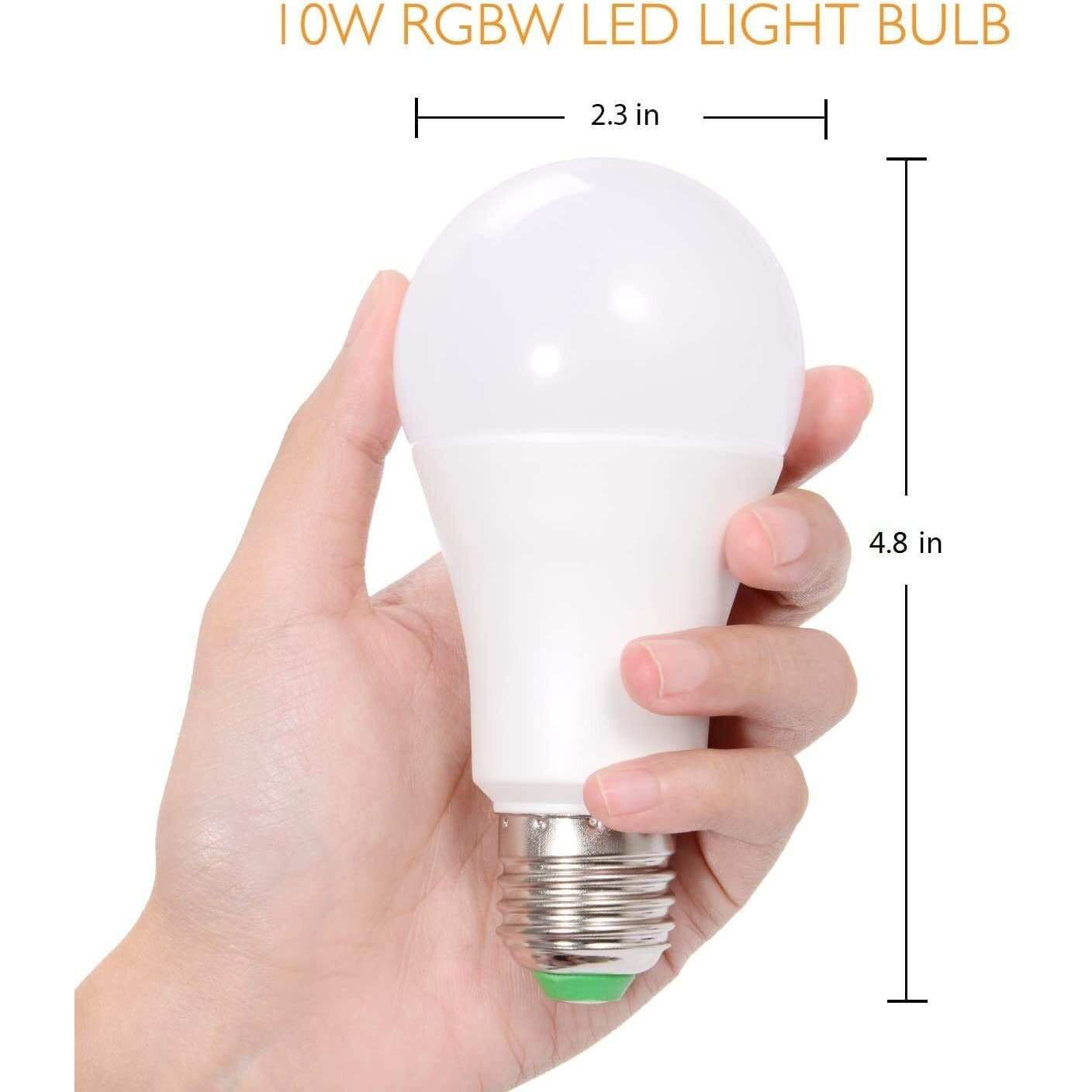 Sunnest Led Color Changing Light Bulb, 900Lm Dimmable E26 10W (60W Equivalent) Rgbw, Mood Light Bulb With Timing Remote, 120 Colors Screw Base Lights For Home Decor, Bedroom, Stage, Party