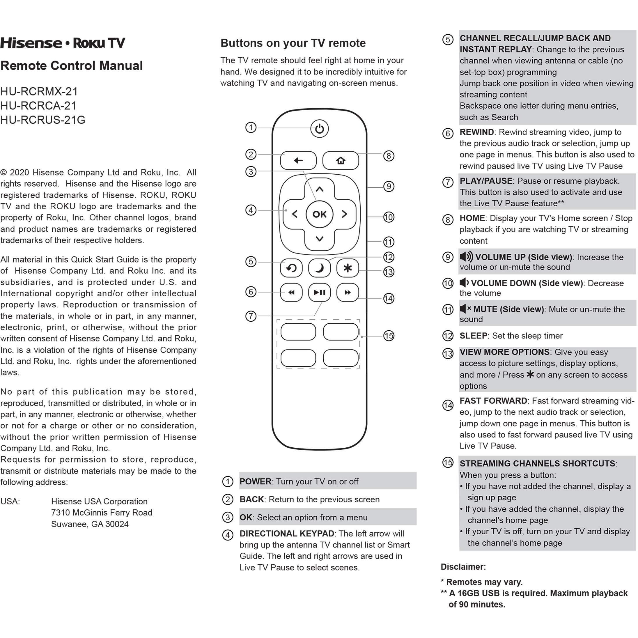 Hisense Roku Tv Ir Remote