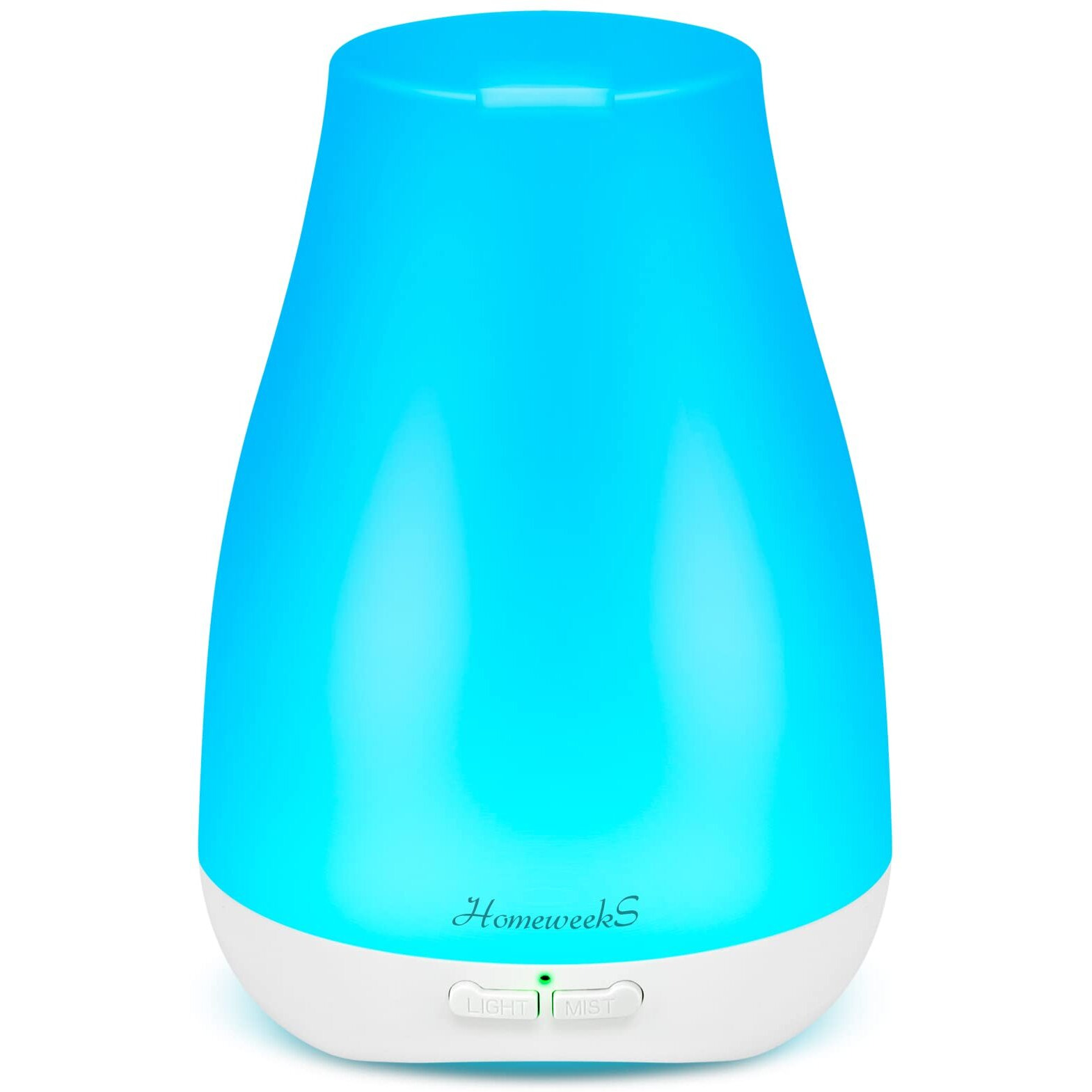 Homeweeks Diffusers, 100Ml Colorful Essential Oil Diffuser With Adjustable Mist Mode, Auto Off Aroma For Bedroom/Office/Trip (100 Ml 1 Pack)