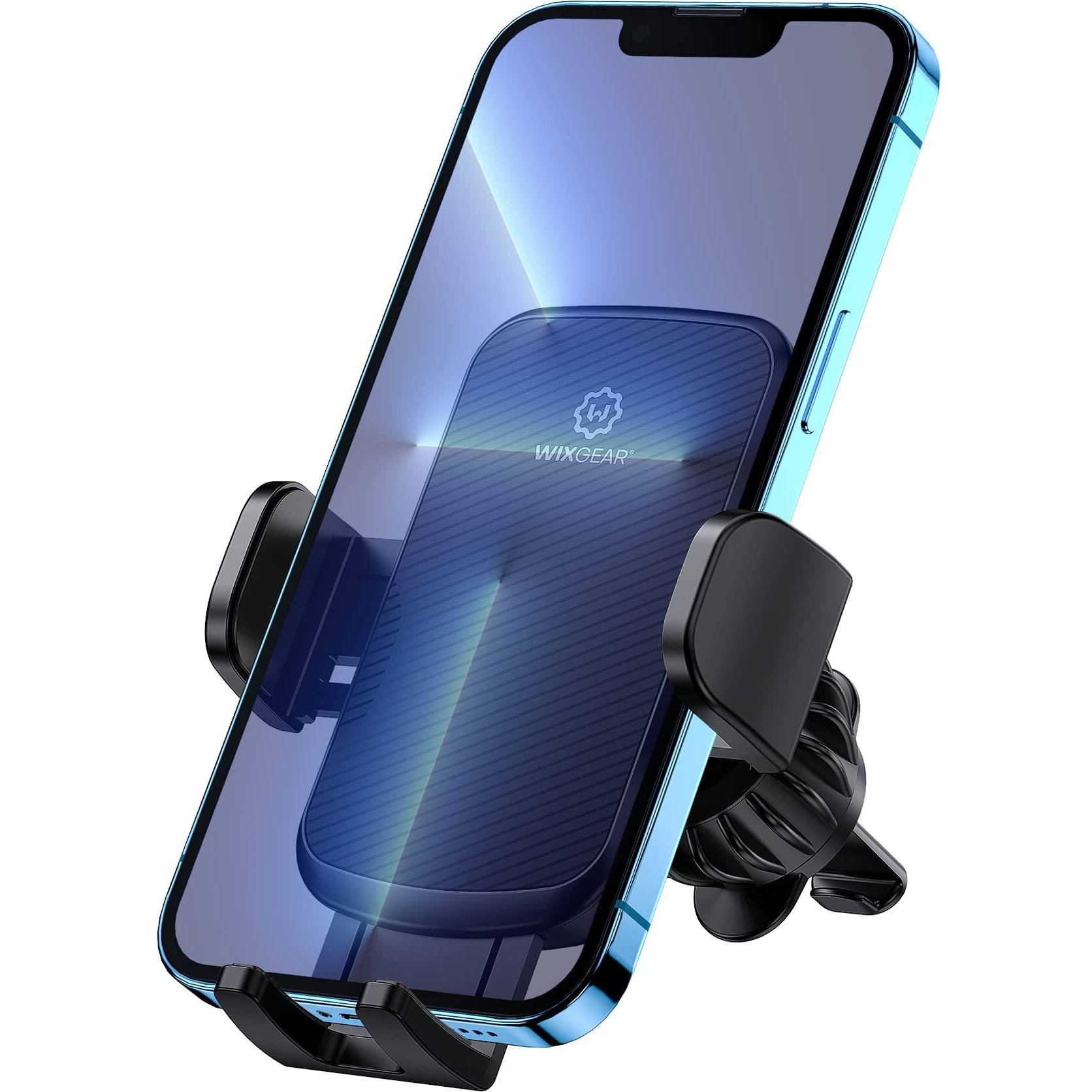 Wixgear Universal Air Vent Phone Holder For Car, Phone Mount For Car For Cell Phones (New Upgraded Vent Locks)