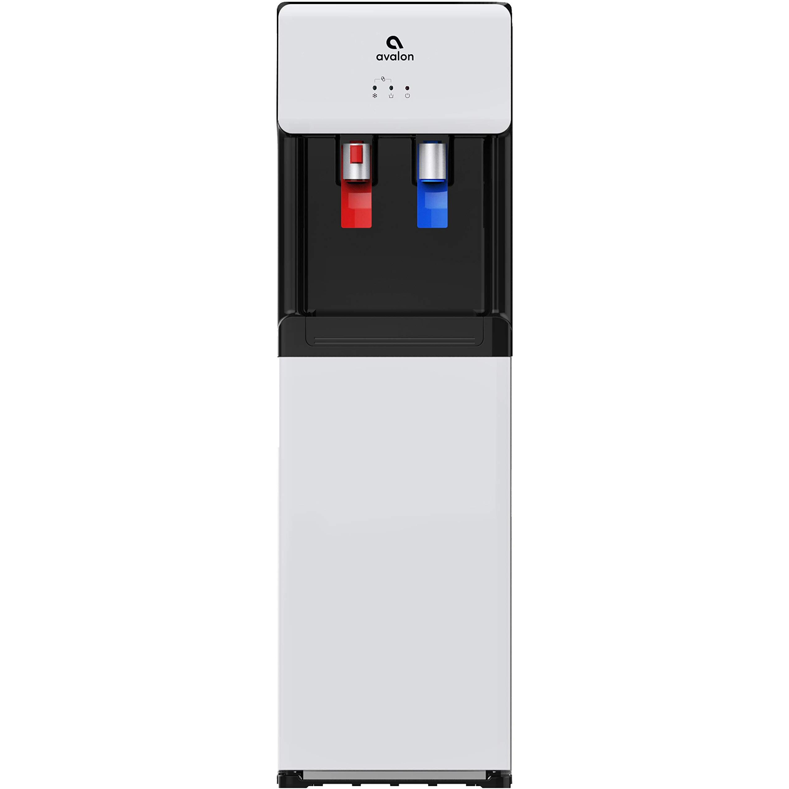 Avalon Bottom Loading Water Cooler Dispenser - Hot & Cold Water, Child Safety Lock, Innovative Slim Design, Holds 3 Or 5 Gallon Bottles - Ul Listed- White