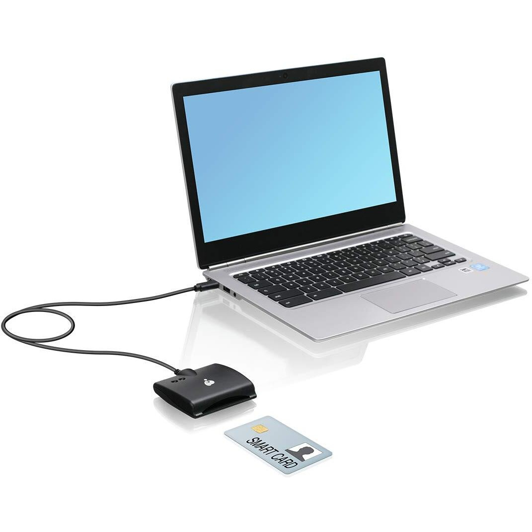 Iogear Usb-C Common Access Cac Smart Card Reader - Dod - Government - Healthcare - Taa Compliant - Support For V7.X N V8. Usaccess Personal Identity Verification (Piv) - Mac Os - Win - Linux- Gsr205