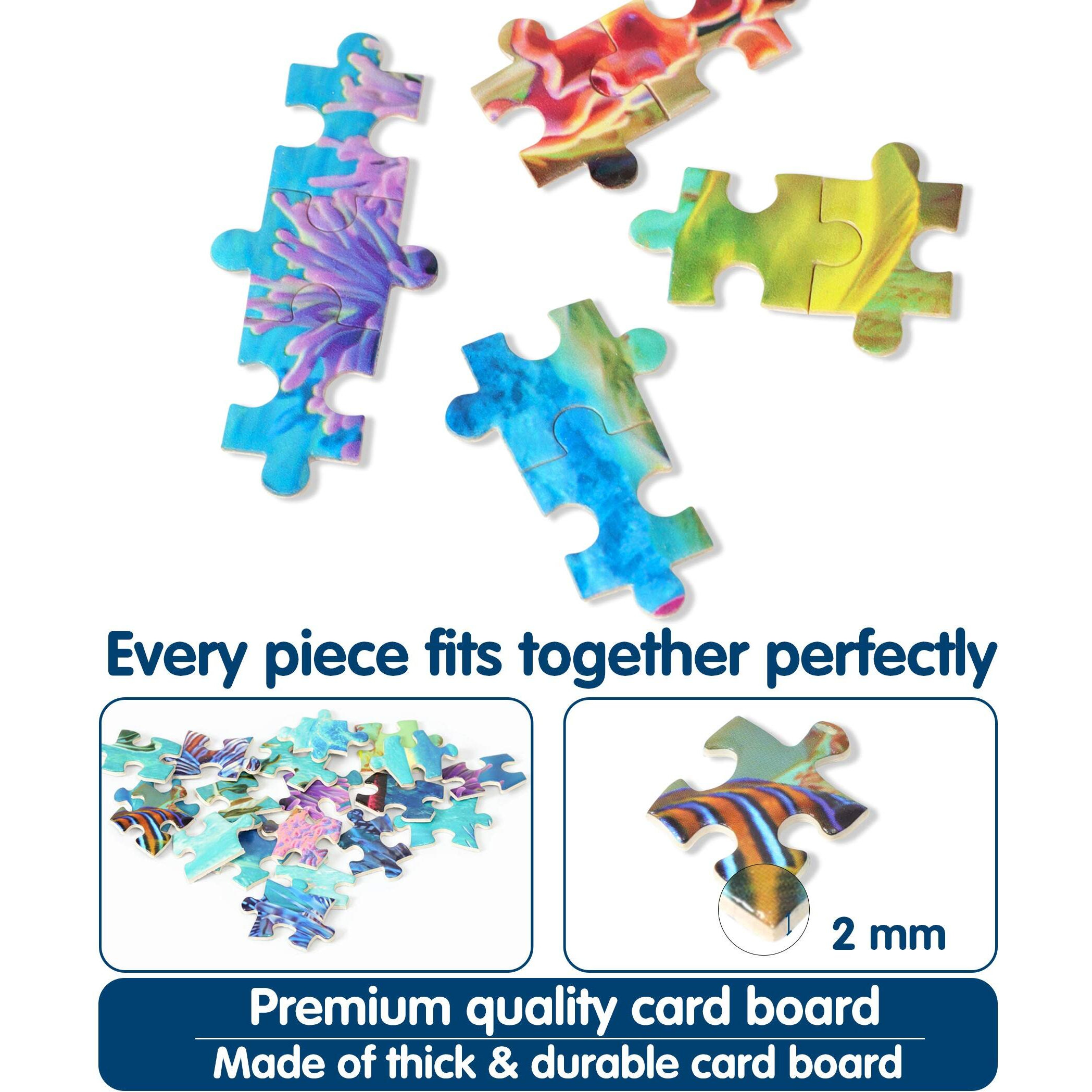 Becko Us Puzzles For Adults Jigsaw Puzzles 500 Pieces Puzzles For Kids And Adults - Undersea World Underwater Paradise Ocean Scene