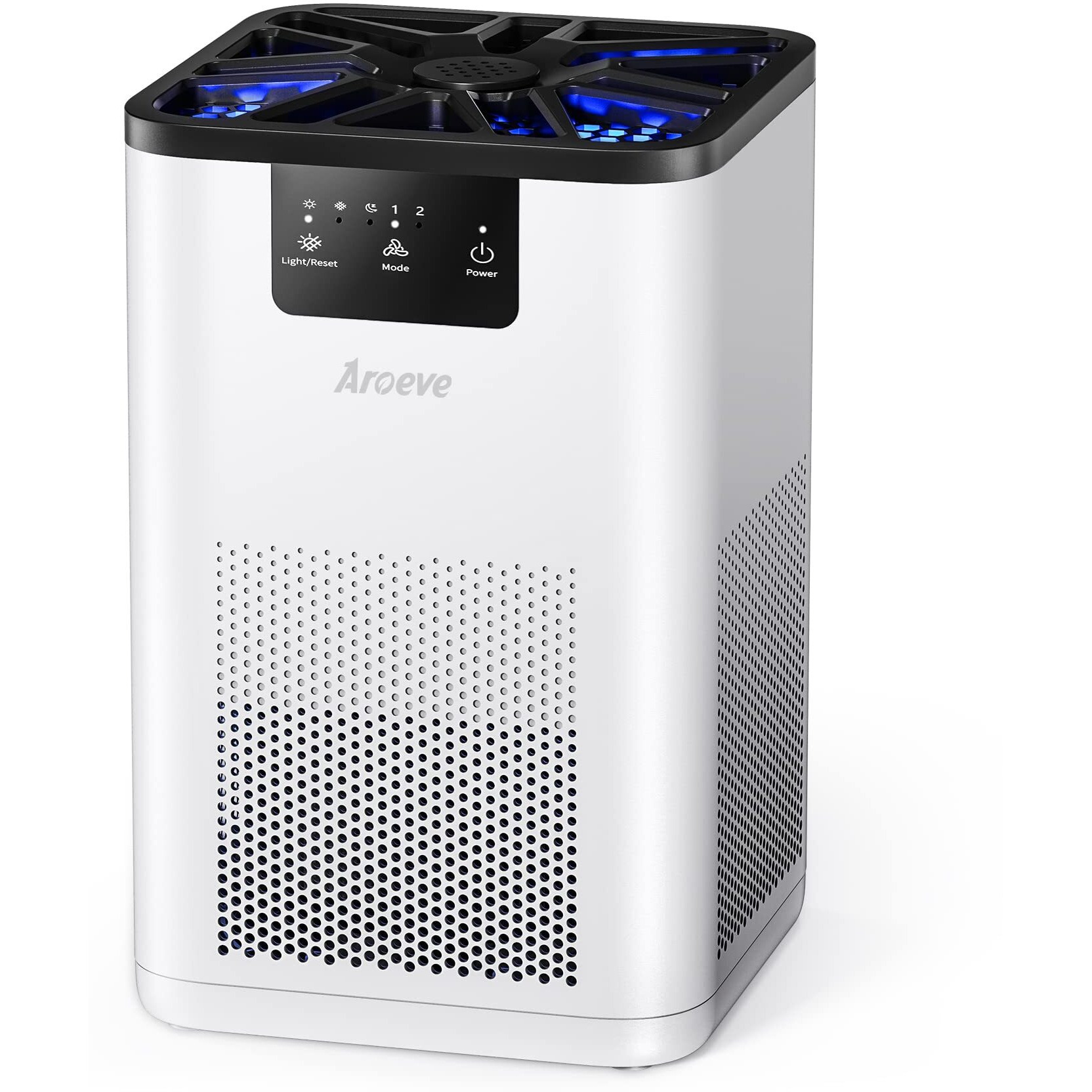 Aroeve Air Purifiers For Bedroom Air Purifier With Aromatherapy Function For Pet Smoke Pollen Dander Hair Smell 20Db Air Cleaner For Bedroom Office Living Room, Mk06- White(Available For California)