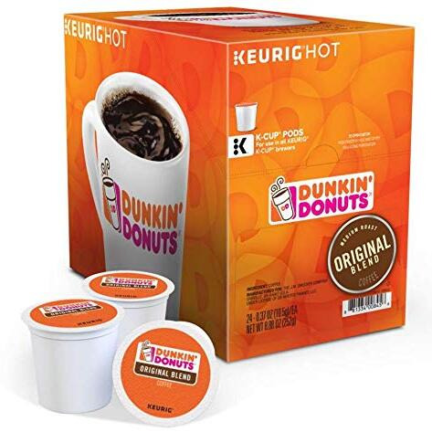 Dunkin' Donuts K-Cups Original Flavor - 24 Count (Pack Of 3), Total Of 72 Count - Packaging May Vary
