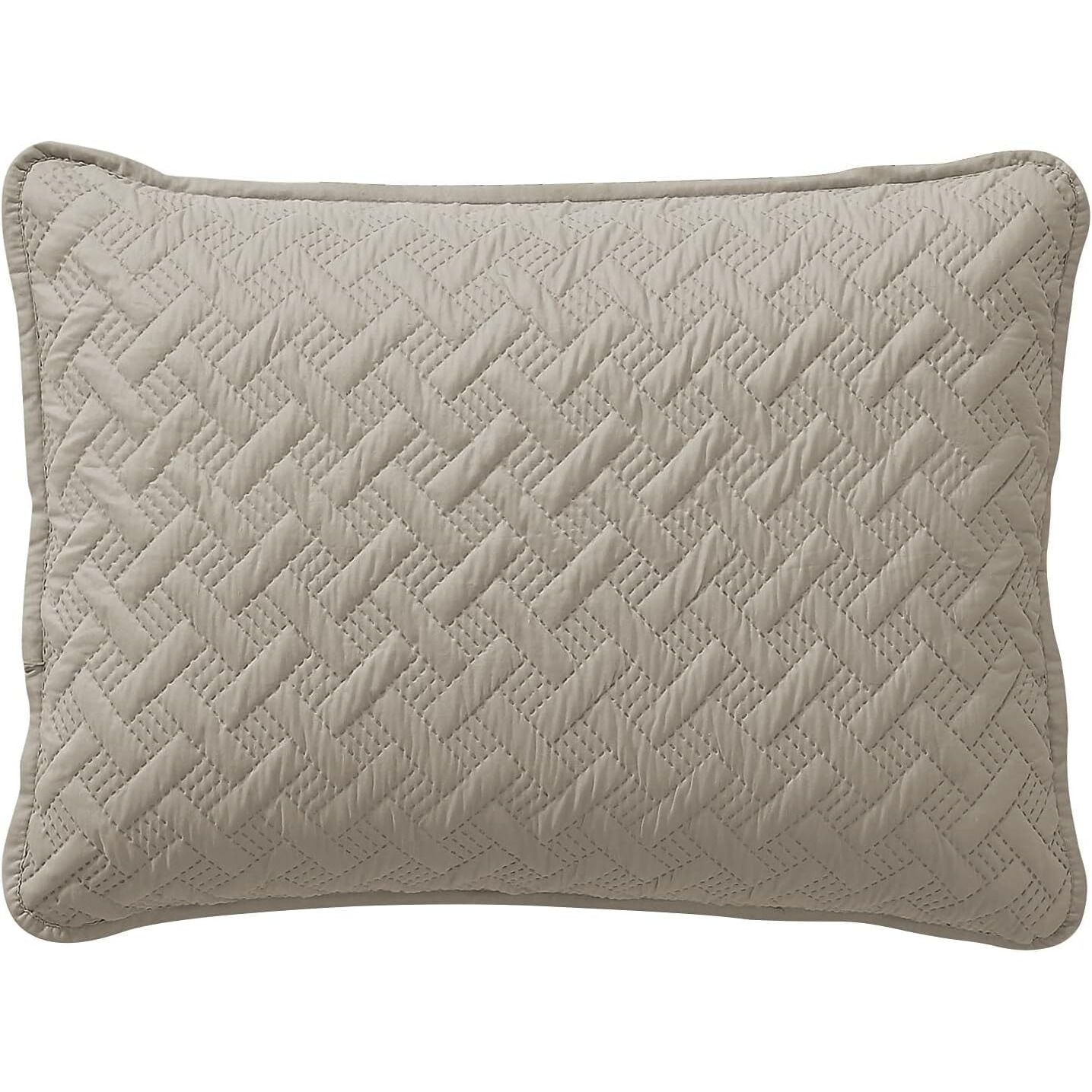 Vcny Home Quilt Super Soft Reversible Bedding Set With Matching Shams, Full/Queen, Nina Taupe