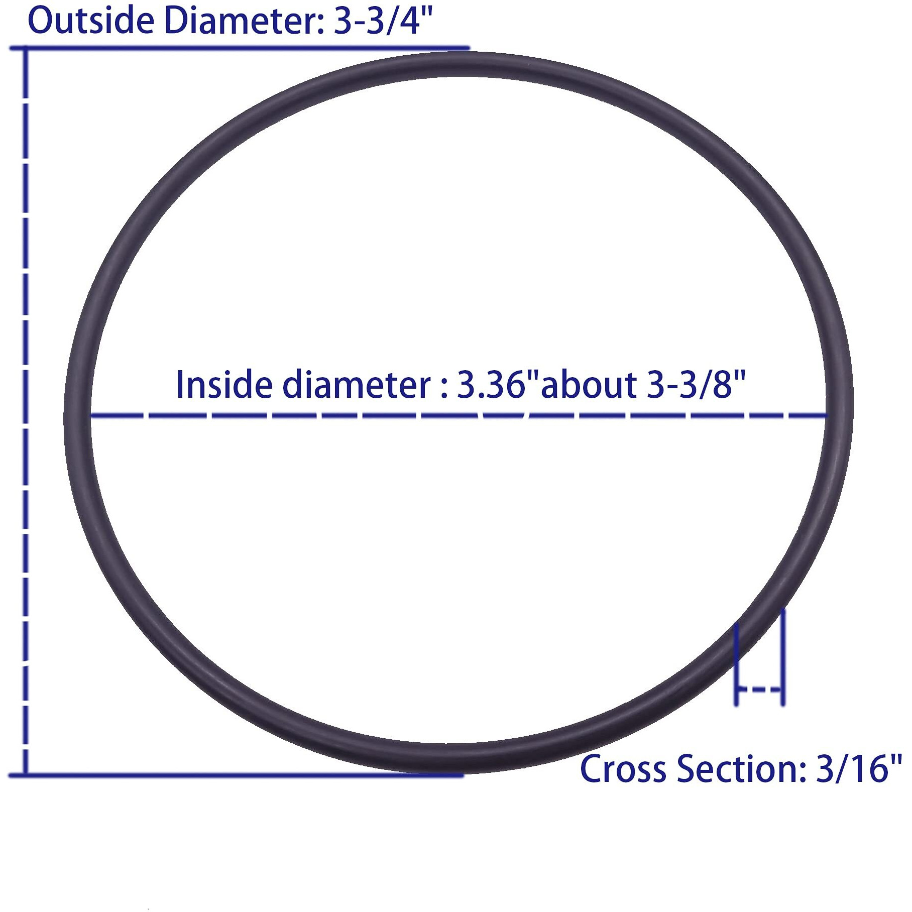 5-Pack 151121 Or-38 O-Ring Gasket Seal Replacement For Pentek/Pentair Culligan Water Filter Slim Line Housings