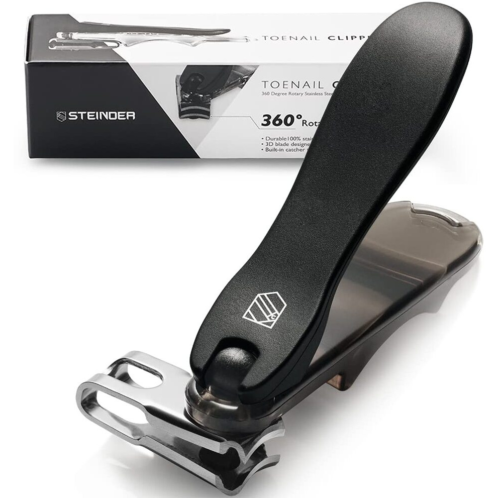 Toenail Clippers, Easy Angle Nail Clippers Toenail Care Steinder Rotation 360 Rotafor Senior Finger Nail Clippers For Men Ingrown Nail And Easy Use For Senior(Toenail Clippers)