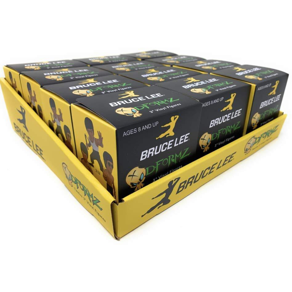 Diamond Select Toys Bruce Lee D-Formz Pvc Figures Blind Mystery Box 12-Count Display, Multicolor, 3 Inches
