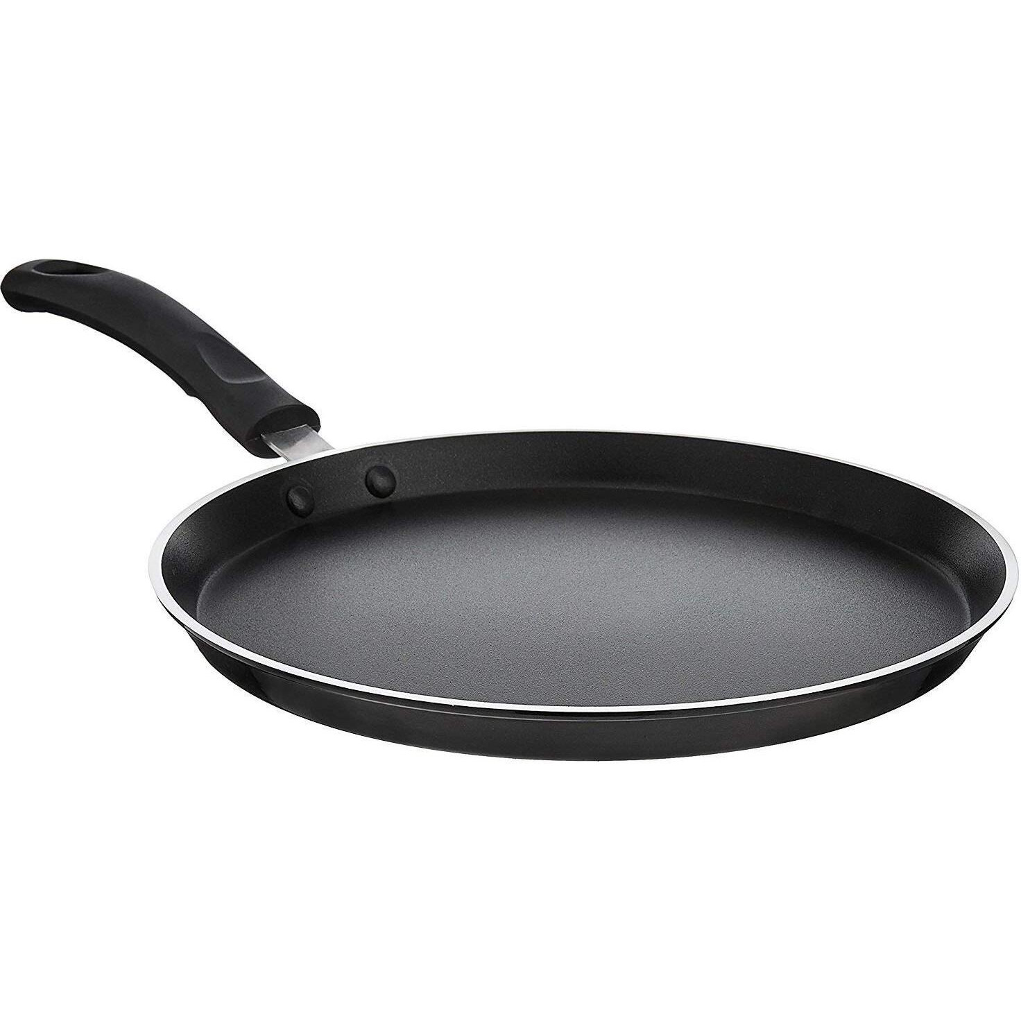 Shourya Trading Non Stick Dosa Pan/Tawa, Size 290 Mm, Thickness 2.6 Mm, Black And Brown
