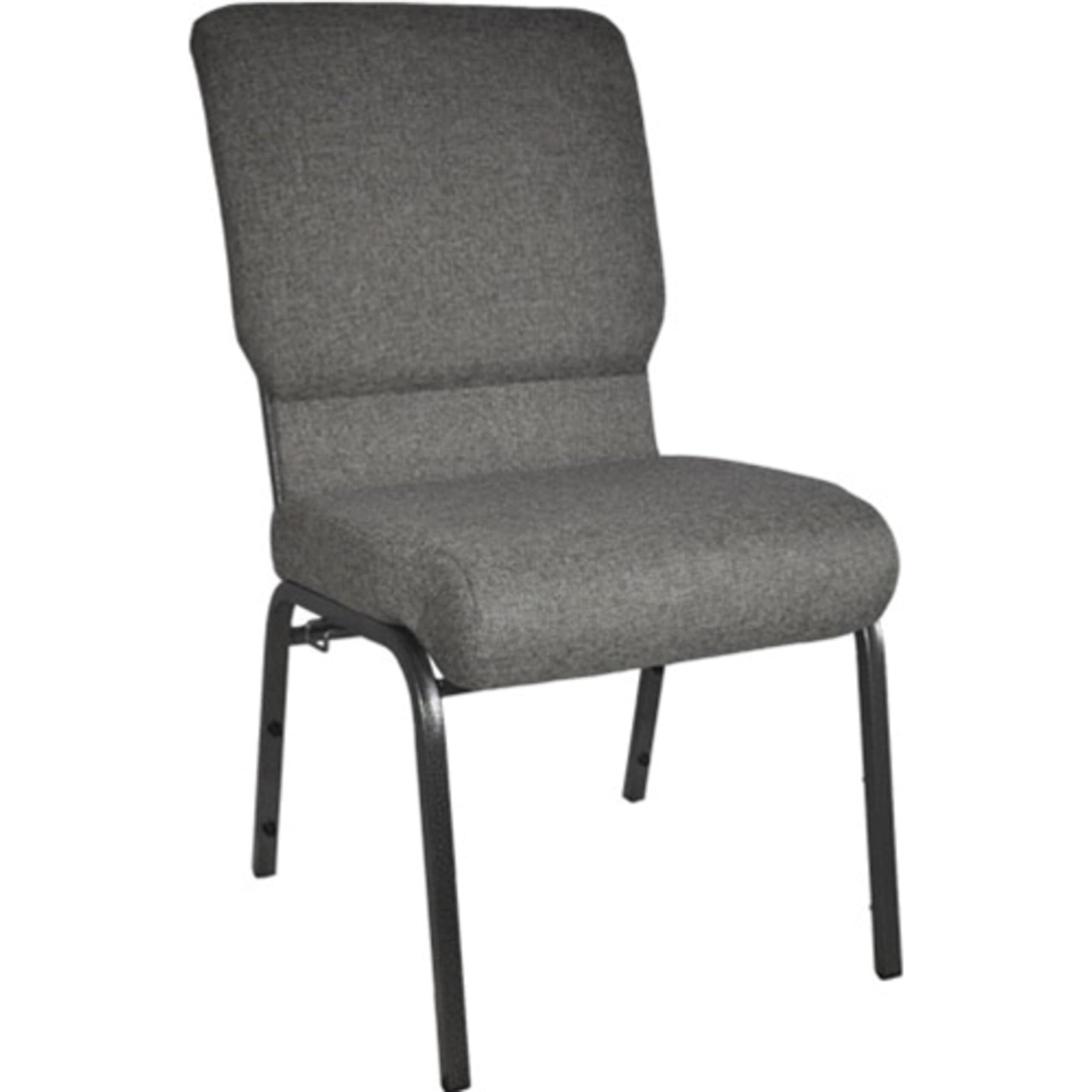 Flash Furniture Advantage Charcoal Gray Church Chair 18.5 In. Wide